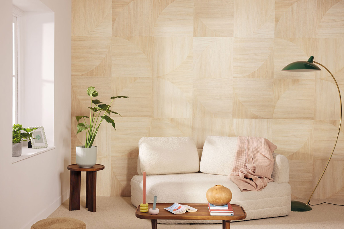 Papier peint panoramique Bois d'Hiver beige S 200X250 - Balade de Casélio | Réf. BLD106132005