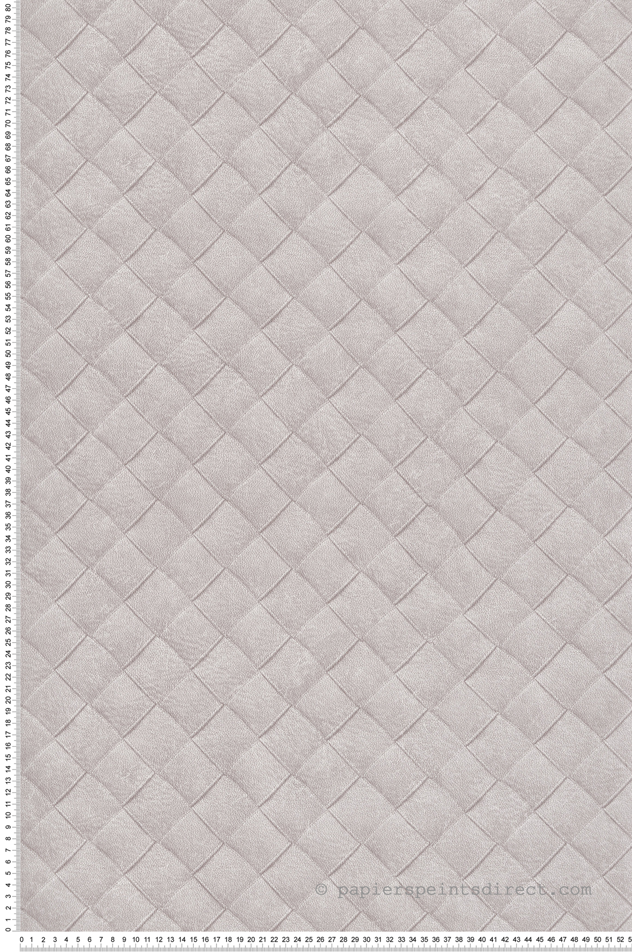 Papier peint Cuir Tressé gris clair - Maori de Montecolino | Réf. MC-TA25070