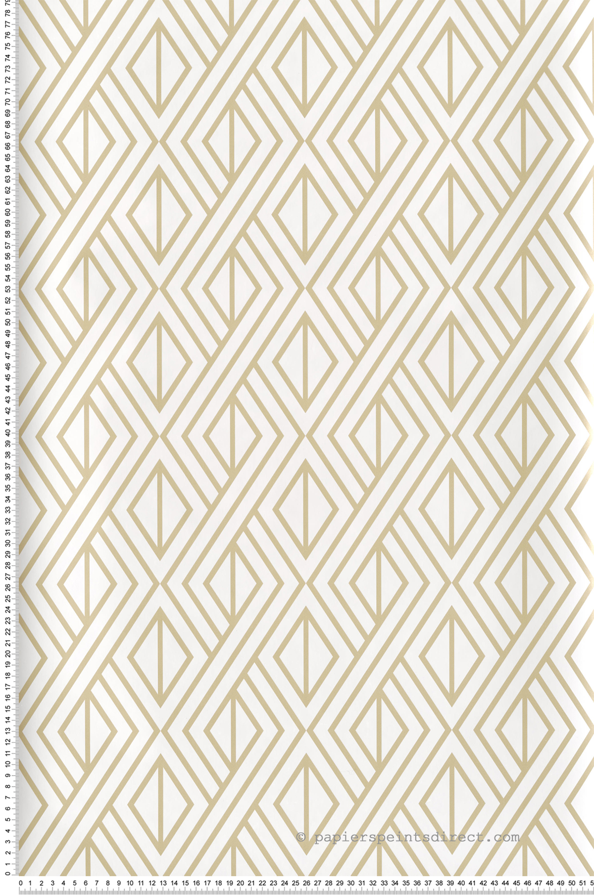 Papier peint adhésif Art Déco Géométrique doré - Les Adhésifs de Lutèce | Réf. LTC-NW30105