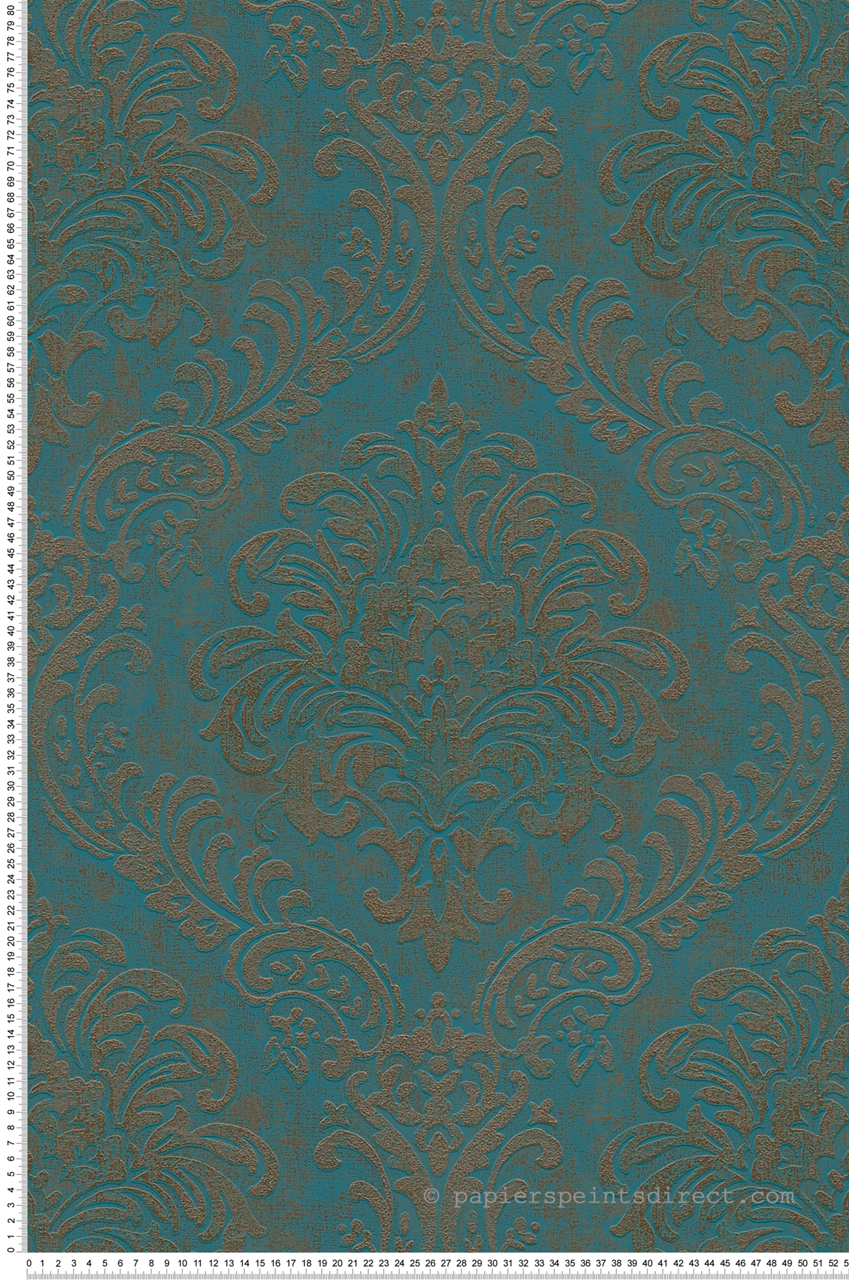 Papier peint Baroque Vienne bleu doré - Metropolitan Stories 3 d'A.S. Création | Réf. AS-391124