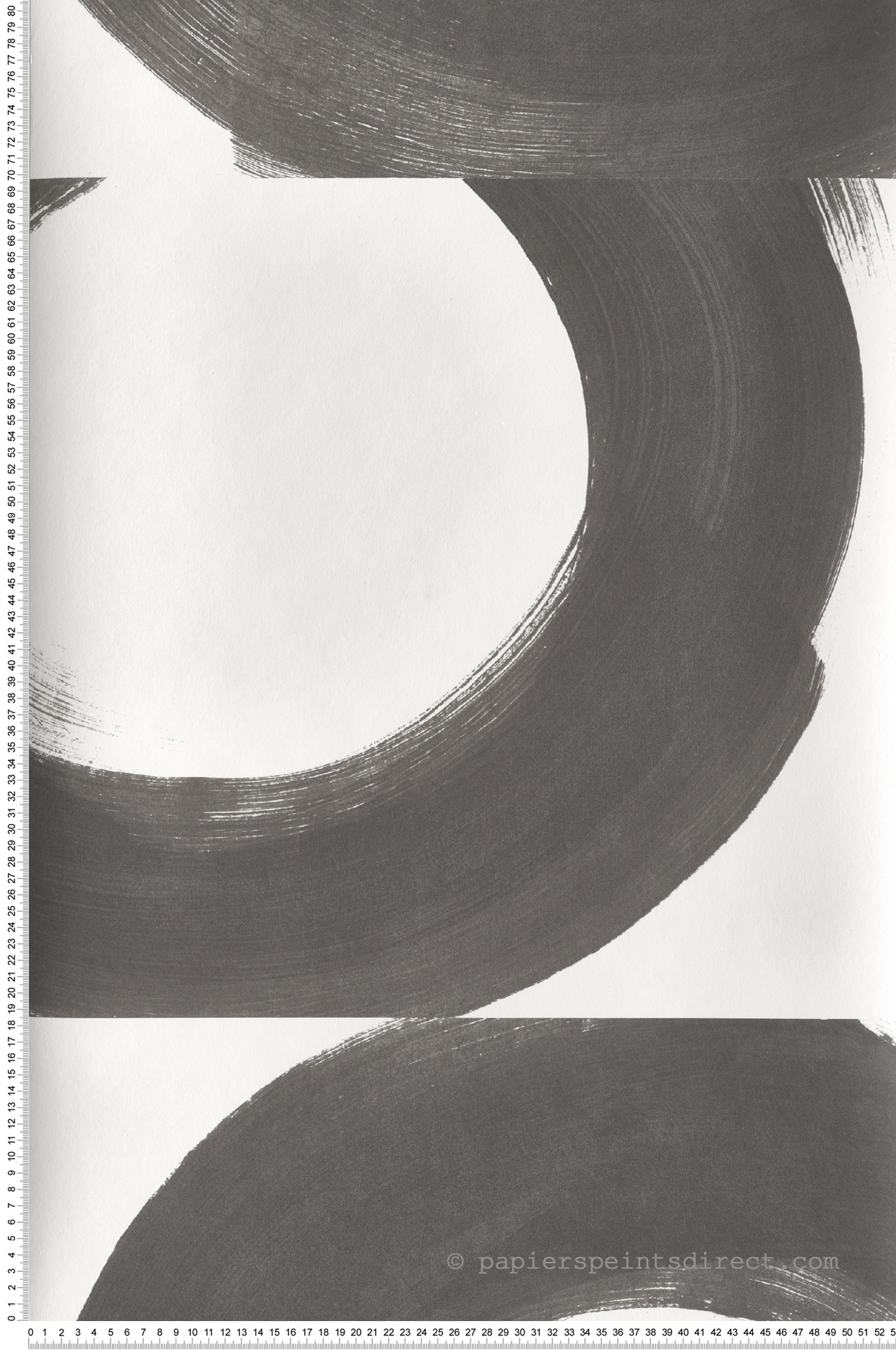 Papier peint Graphique Not A Circle charbon - Iconic de Casadéco | Réf. CONI88459717