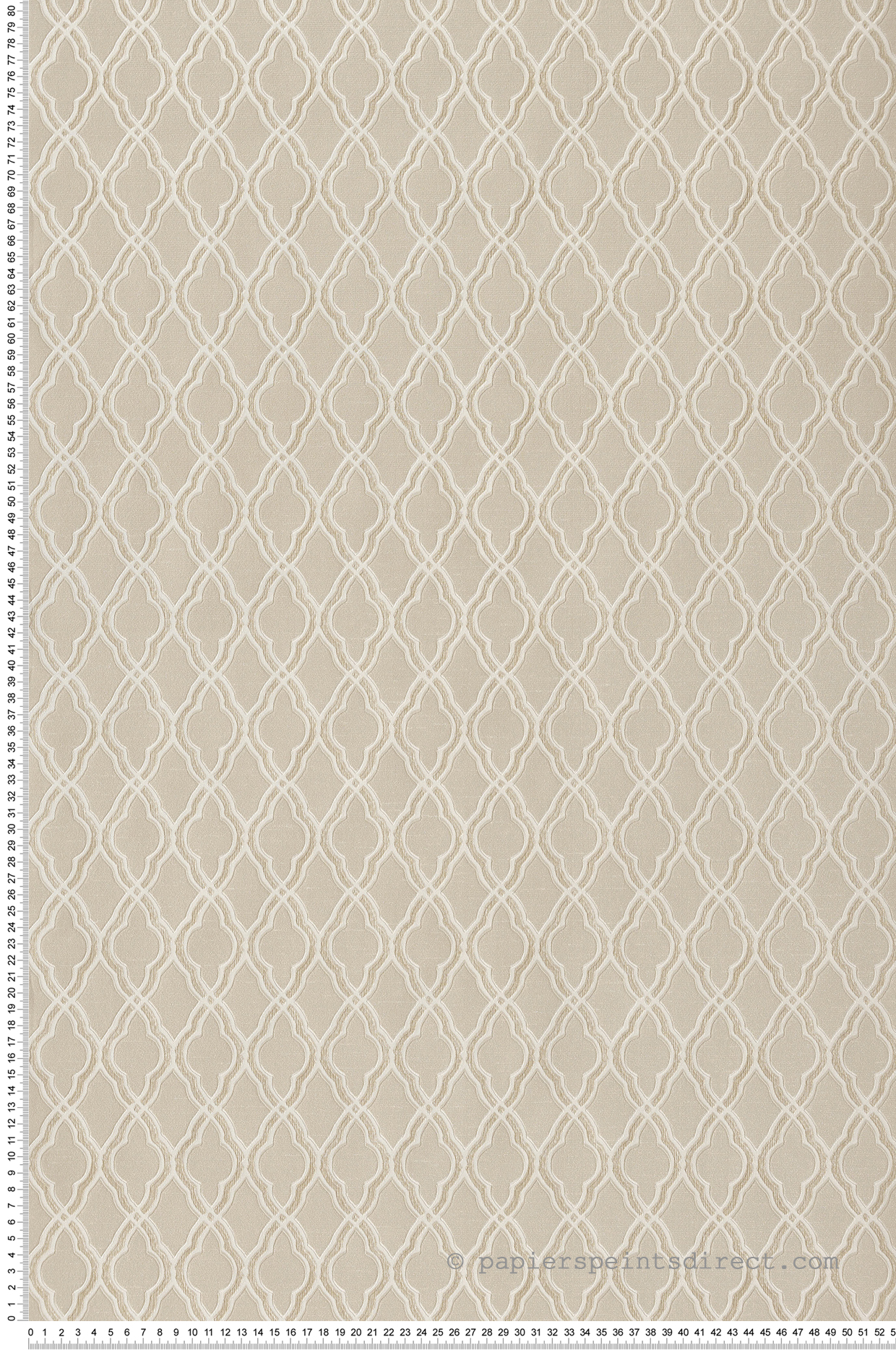 Papier peint Art Déco Médaillon beige - Scala de Montecolino | Réf. MC-28833