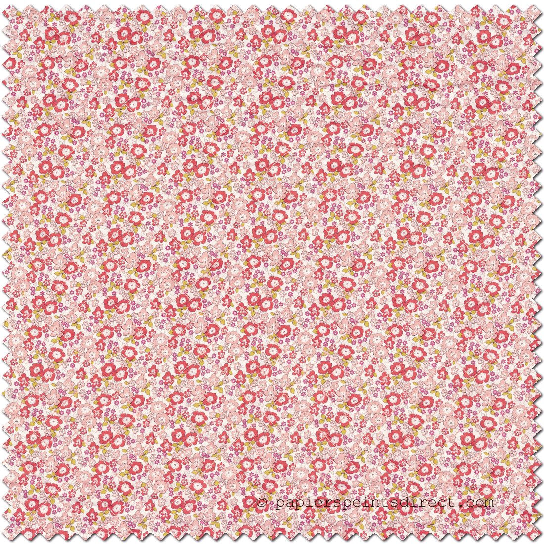 Tissu Fleuri Pipelette rose - Rose et Nino de Camengo | Réf. CAM-45560130