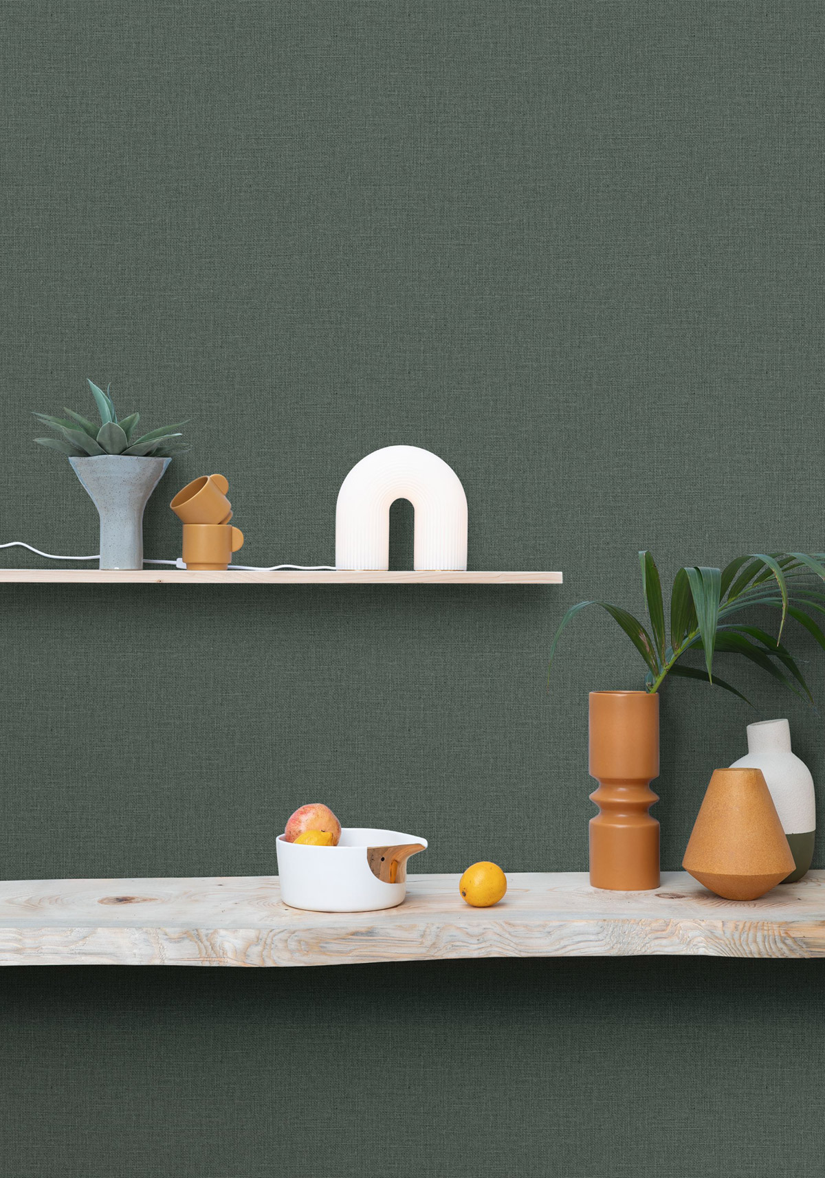 Papier peint Effet Toile de Jute sapin - Reliefs de Casélio | Réf. RLF104017850