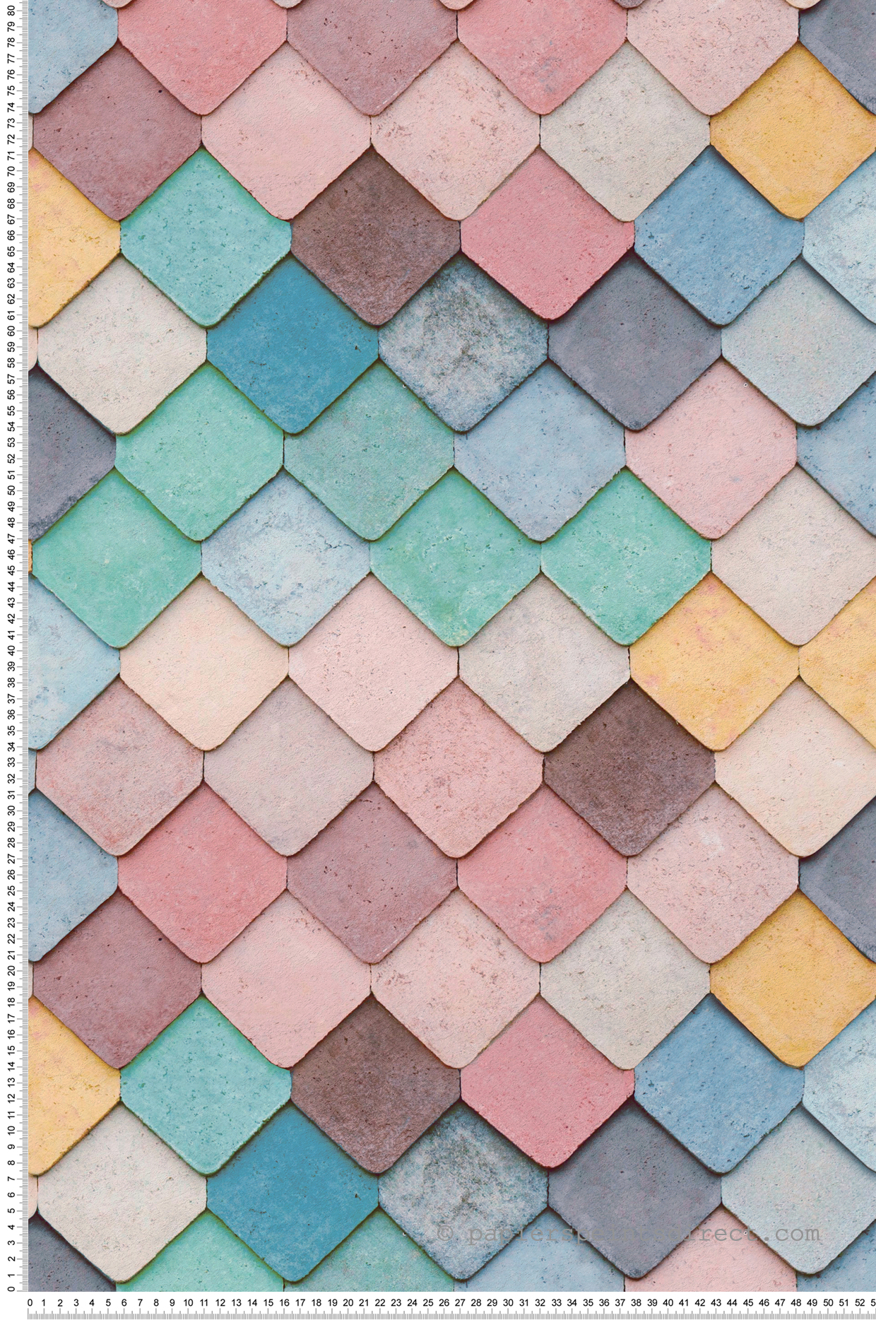 Papier Peint Tuile Urbain multicouleurs - Artifice d'Ugépa | Réf. UGP-M76010