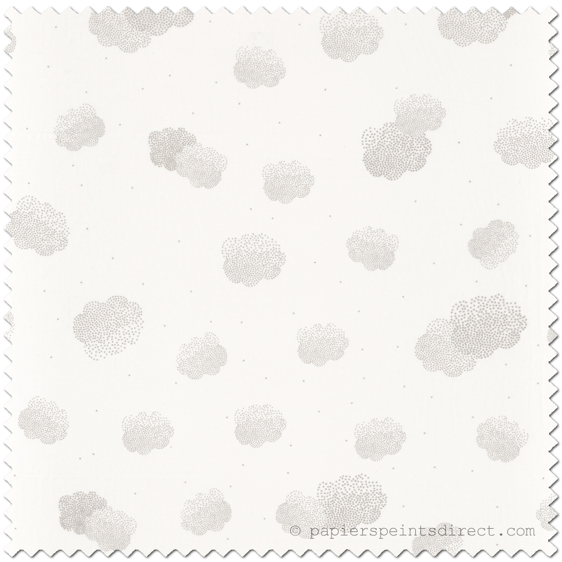 Tissu Voile enfant Nuages argenté - Girl Power de Casélio | Réf. GPR100979811