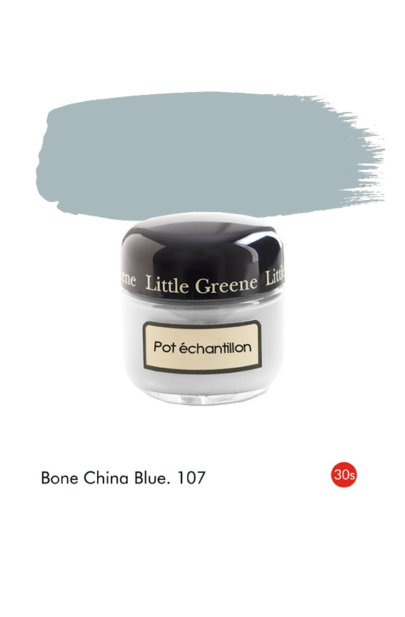 Pot échantillon Bone China Blue n°107 - Finition Absolute Matt Emulsion