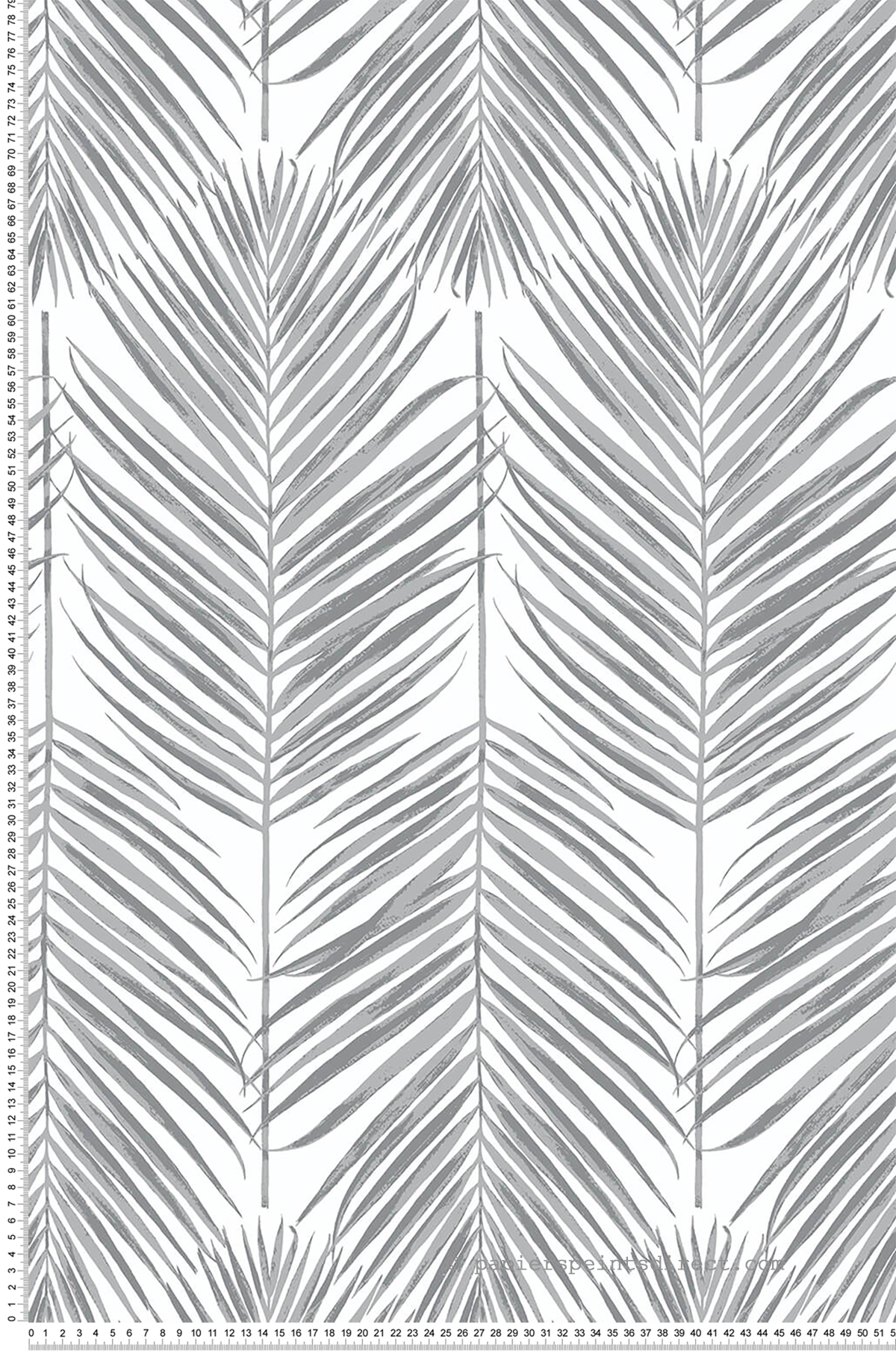 Papier peint adhésif Feuille Palmier gris - Les Adhésifs de Lutèce | Réf. LTC-NW33008
