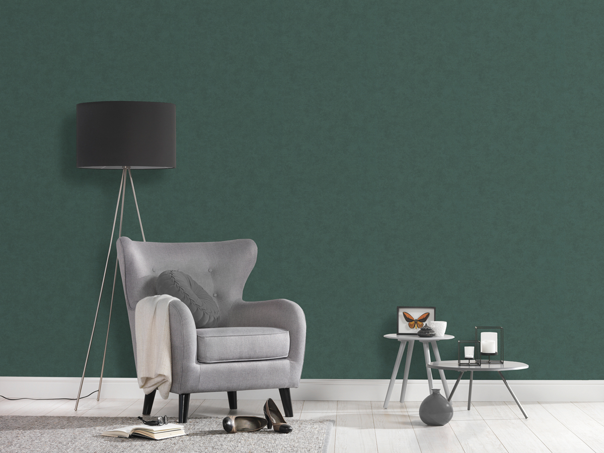 Papier peint Uni Délicat Expansé vert - Casual Living d'A.S. Création AMB4| Réf. AS-393411