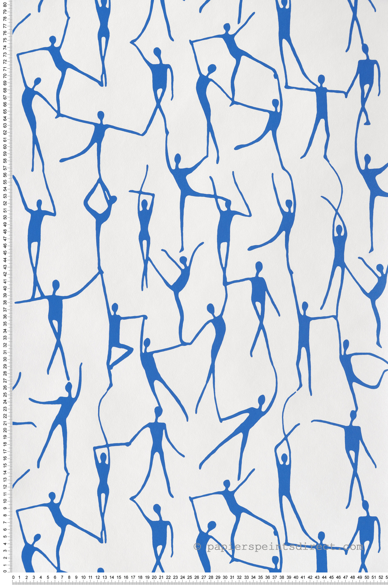 Papier peint Original Danse Alberto bleu indigo - Iconic de Casadéco | Réf. CONI88420707