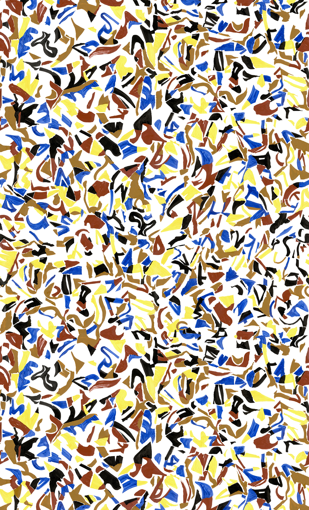 Papier peint panoramique Collage Abstrait Original A - 1/2/3/4 - Isidore Leroy