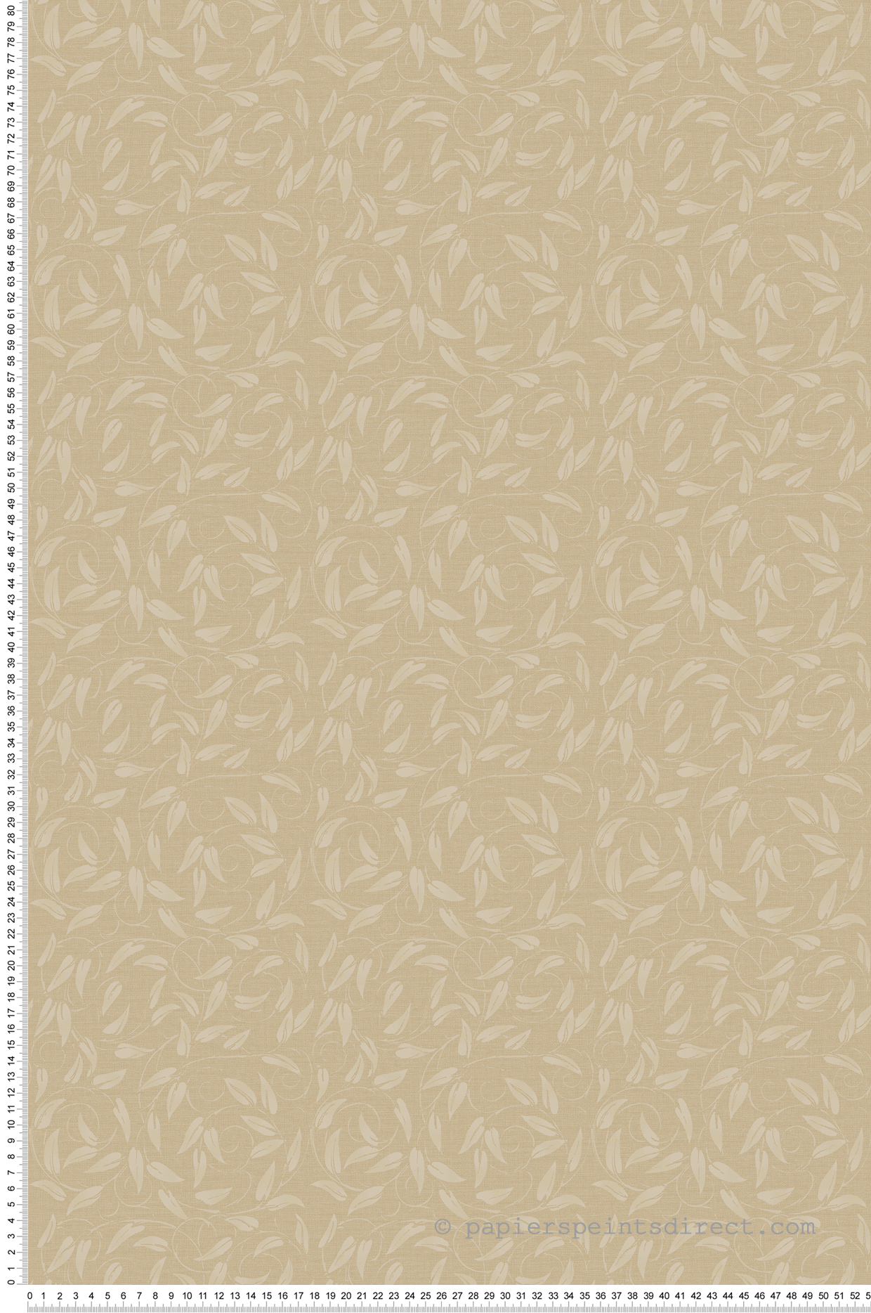 Papier peint Guirlande Feuille Liberty beige paille - The Wall Llewelyn-Bowen de Lutèce | Réf. LTC-LB25163