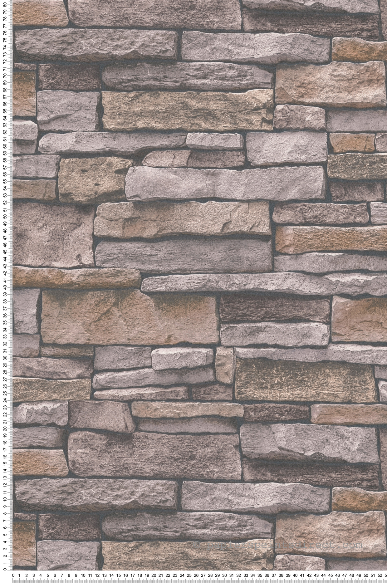 Papier peint Mur de Pierre Plate taupe - Elements 2 d'A.S. Création | Réf. AS-388133