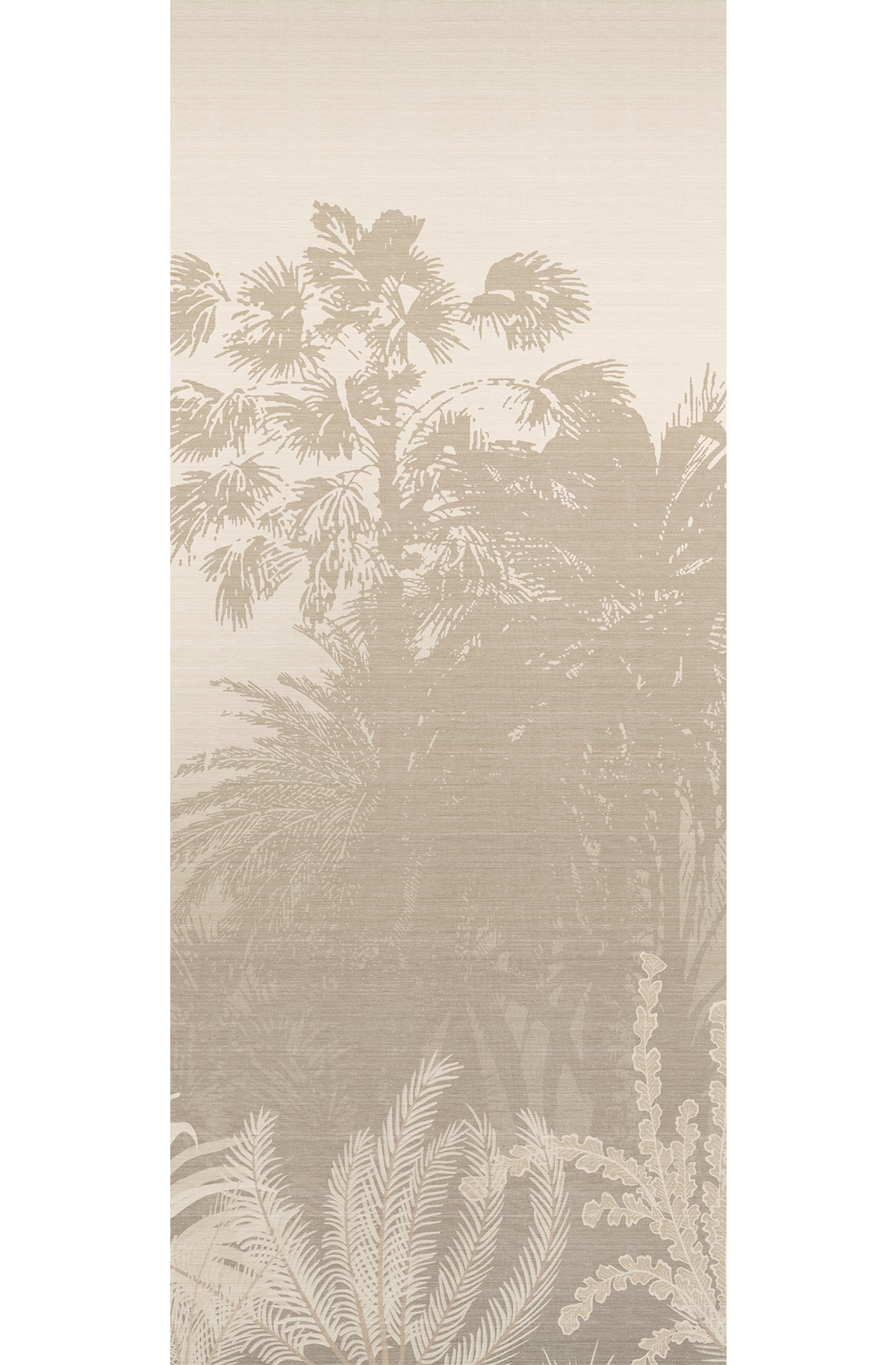 Papier peint panoramique Jungle Awarra beige - C H260 - Amazone de Masureel | Réf. MAS-DGZON1013-260