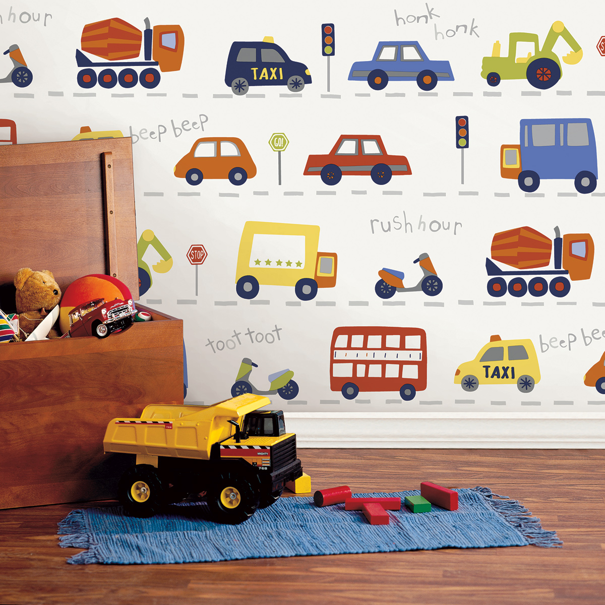 Papier peint Voiture Enfant multicolore - Imagine de Lutèce | Réf. LTC-DL27593