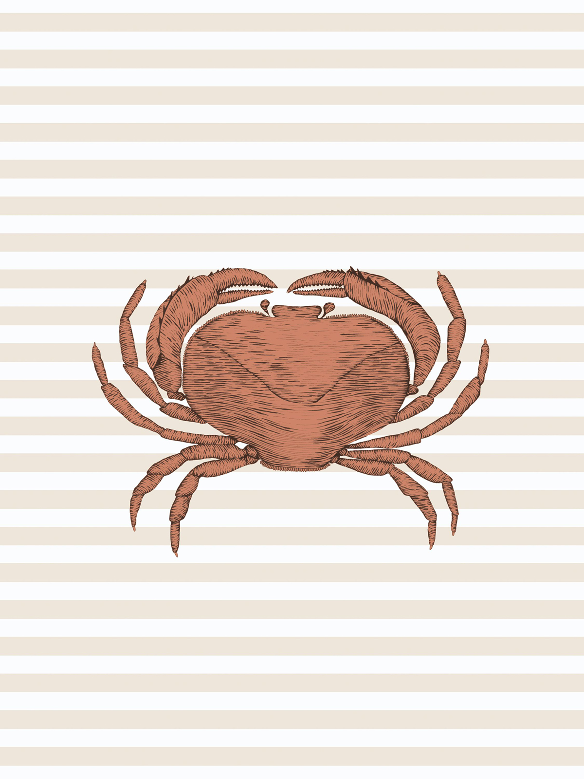 Affiche Bruno Tourteau 30x40 orange - Seaside de Casadéco | Réf. SEAS201628102