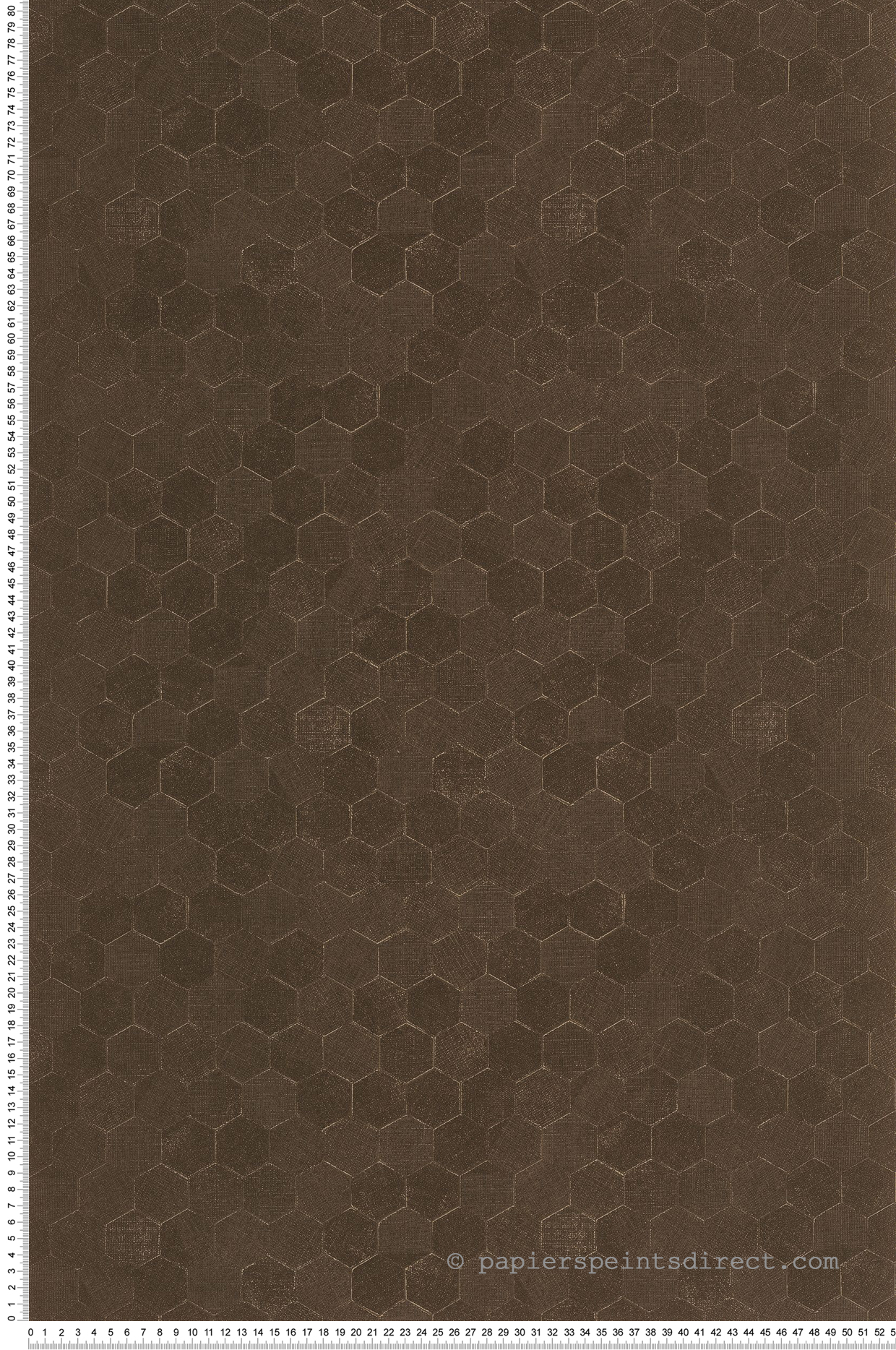 Papier peint Hexagone Meli marron doré - Solaris de Casadéco | Réf. SOLA201919947
