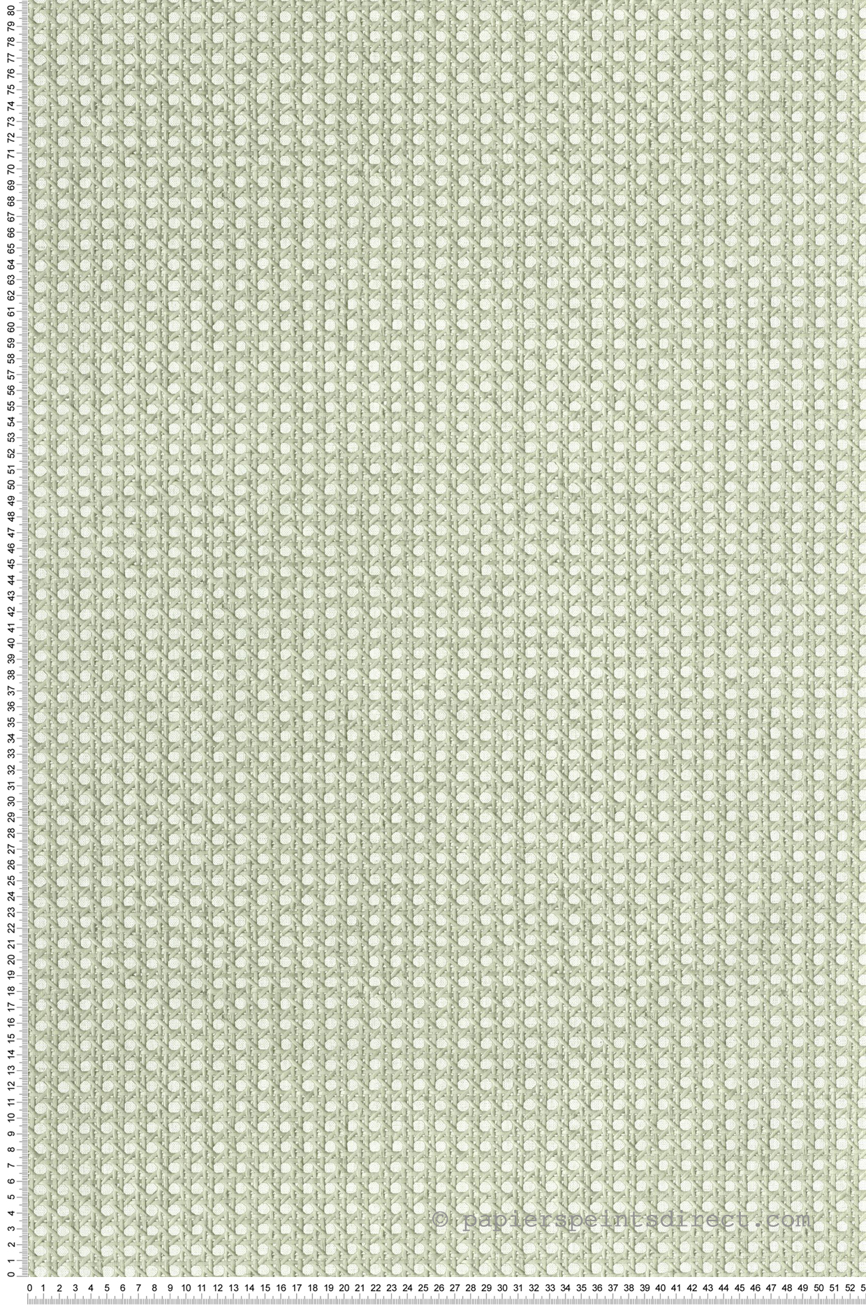 Papier peint Cannage Rotin Tissé vert amande - Matières de Casélio | Réf. MMT106027050