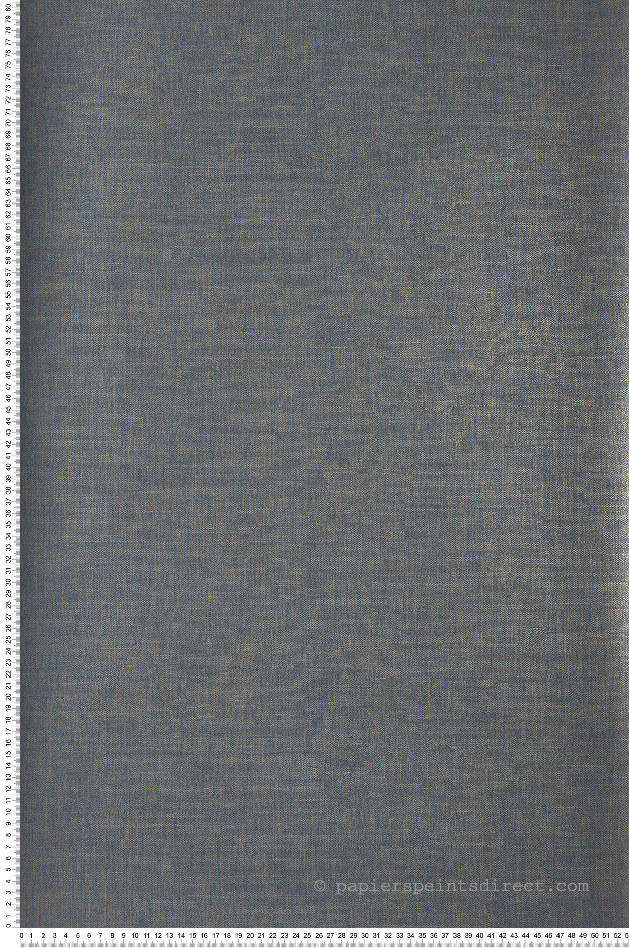 Papier peint Uni Lin bleu nuit doré - Light de Casélio | Réf. LIG100606803