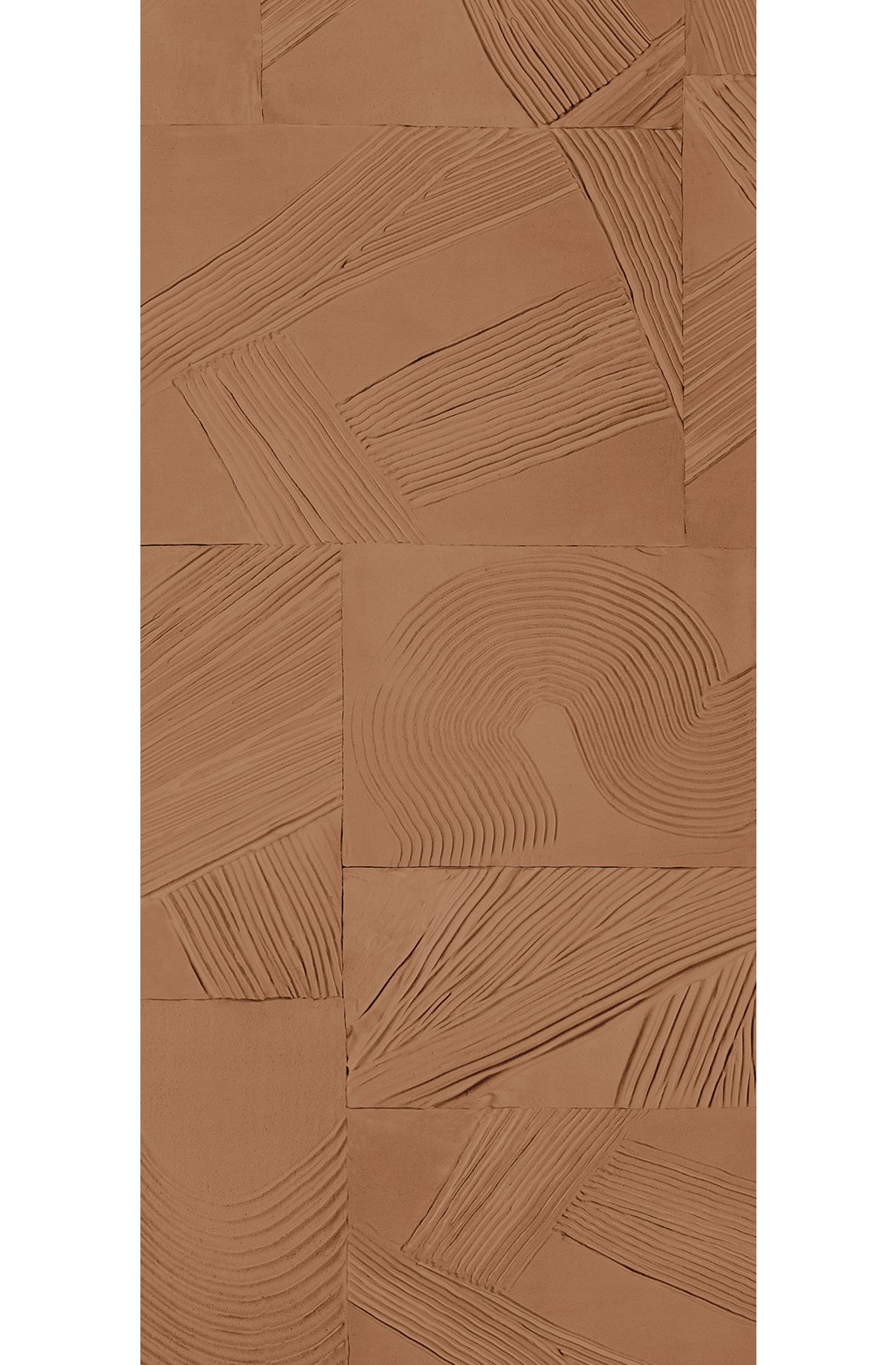 Papier peint panoramique Plâtre Paros camel - B H260 - Rock de Masureel | Réf. MAS-DGROC3022-260