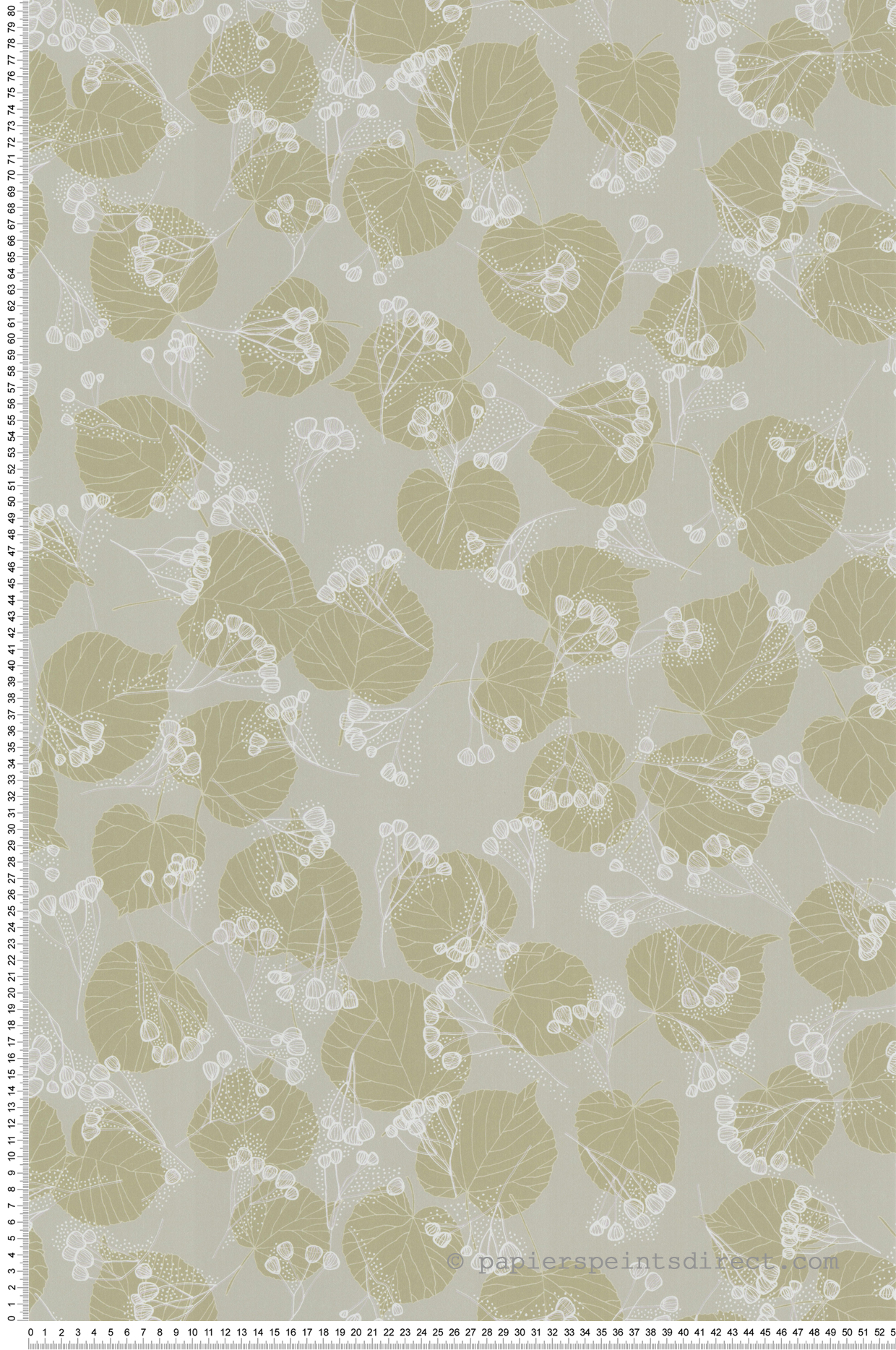 Papier peint Tilleul Feuille vert - Soline de Lutèce | Réf. LTC-51250414