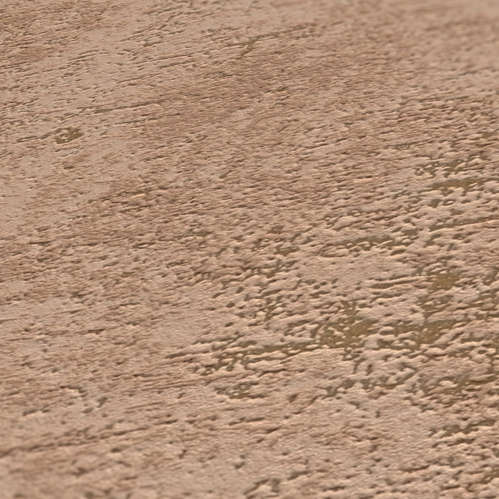 Papier peint Faux Uni Vintage vieux rose cuivré - Jade 2 d'A.S. Création AMB4 | Réf. AS-395146