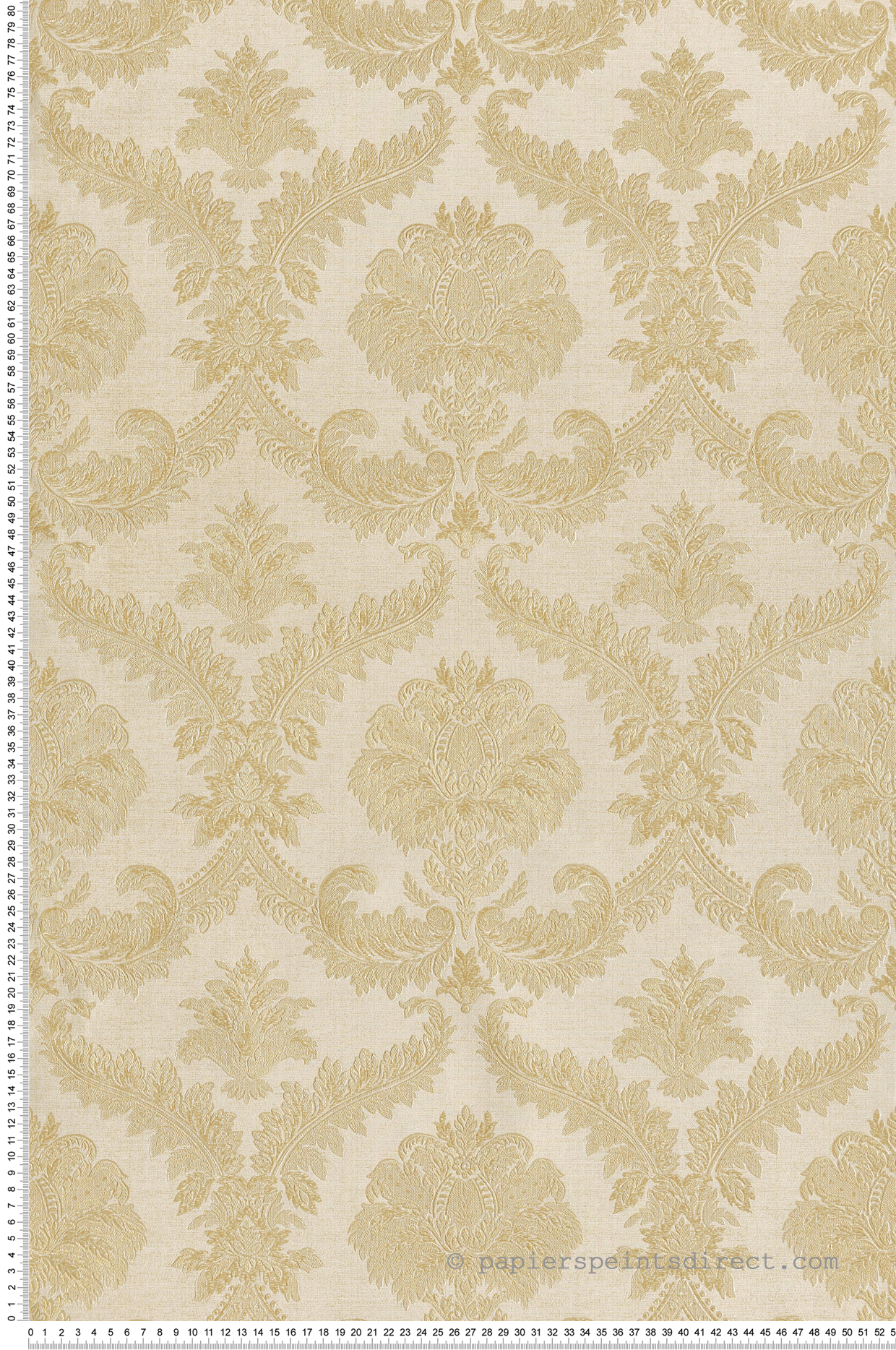 Papier peint Médaillon Baroque clair doré - Opera de Montecolino | Réf. MC-OP33332