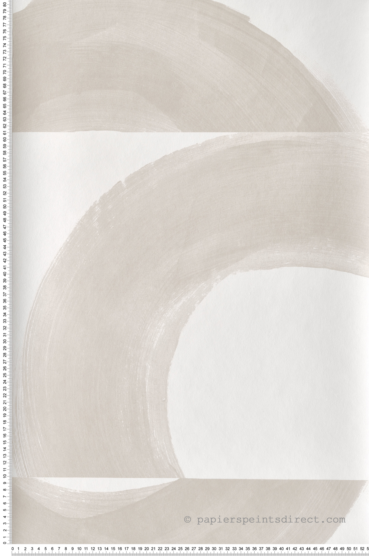 Papier peint Graphique Not A Circle gris lin - Iconic de Casadéco | Réf. CONI88451303