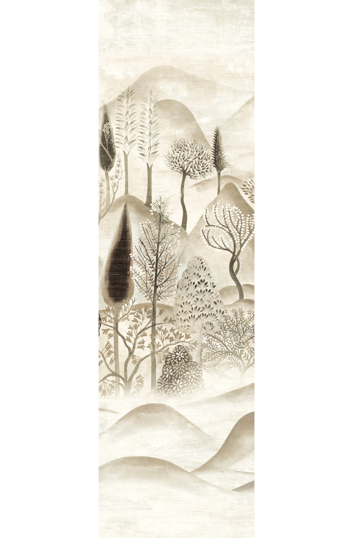 Papier peint panoramique Paysage Munnar taupe - A H300 - Summer de Masureel | Réf. MAS-DGSUM2011