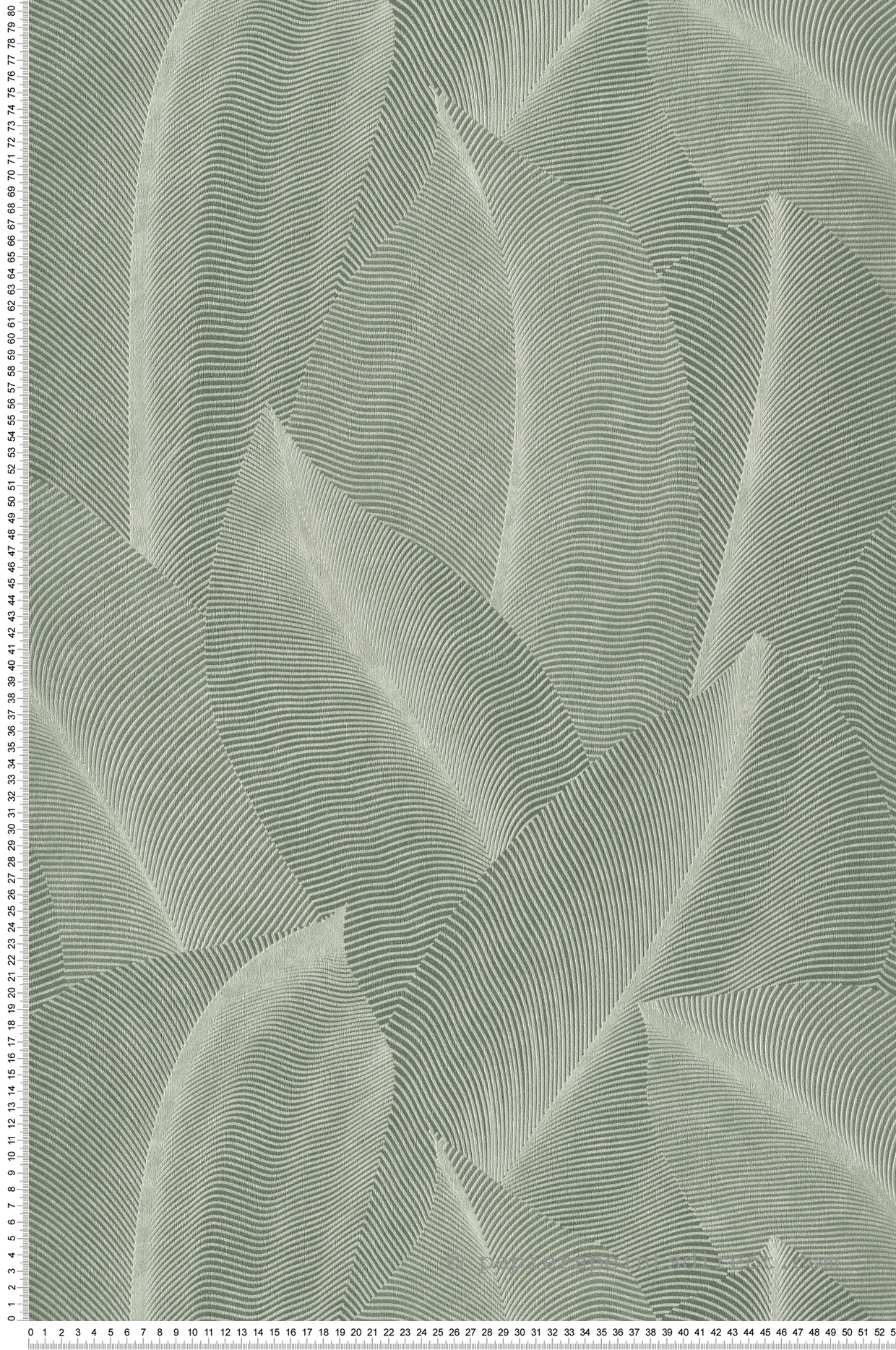 Papier peint Feuille Ethnique vert lichen - Allure de Lutèce | Réf. LTC-AL26221