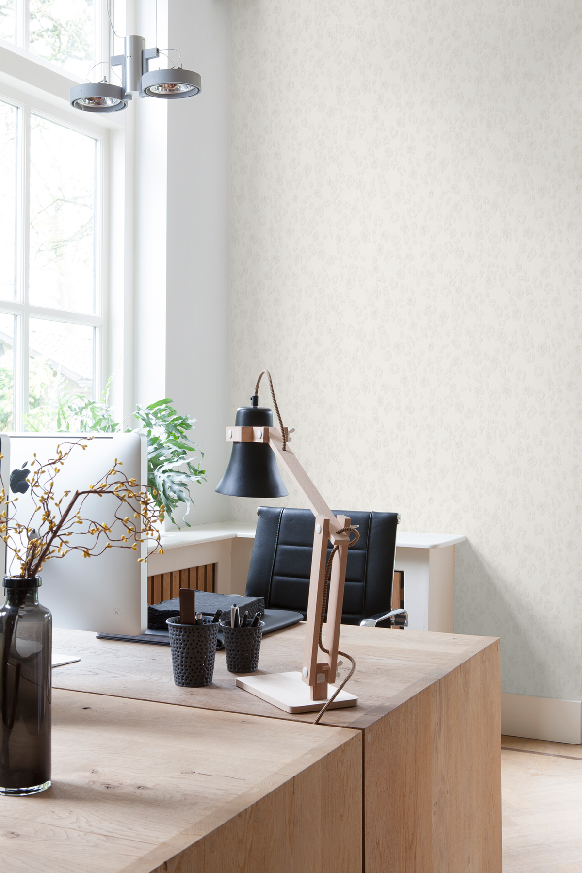 Papier peint Peau de Léopard blanc pailleté - Explore de Lutèce | LTC-EXP550