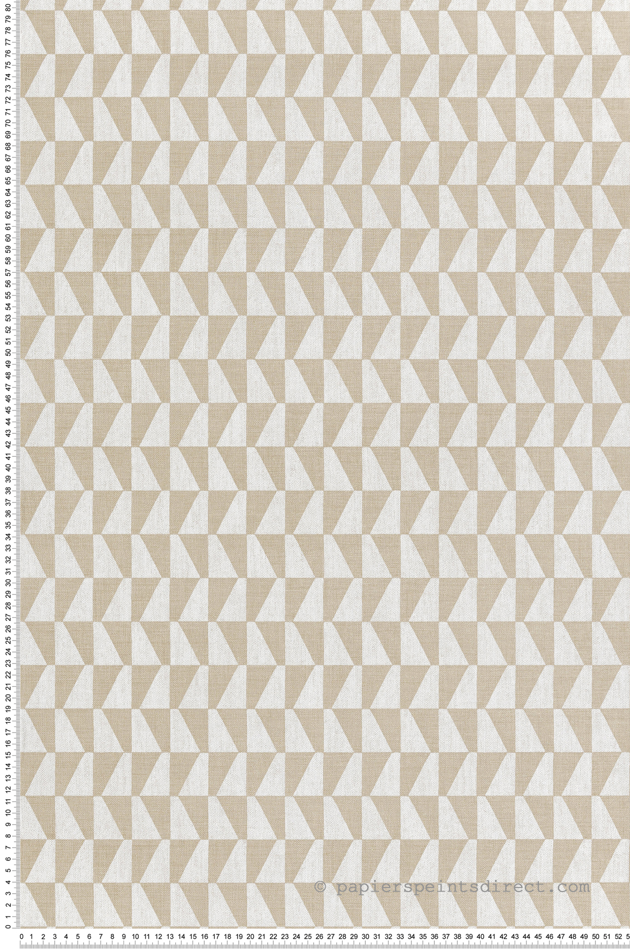 Papier peint Damier Quadrilatère lin doré - Seven de Montecolino | Réf. MC-30178