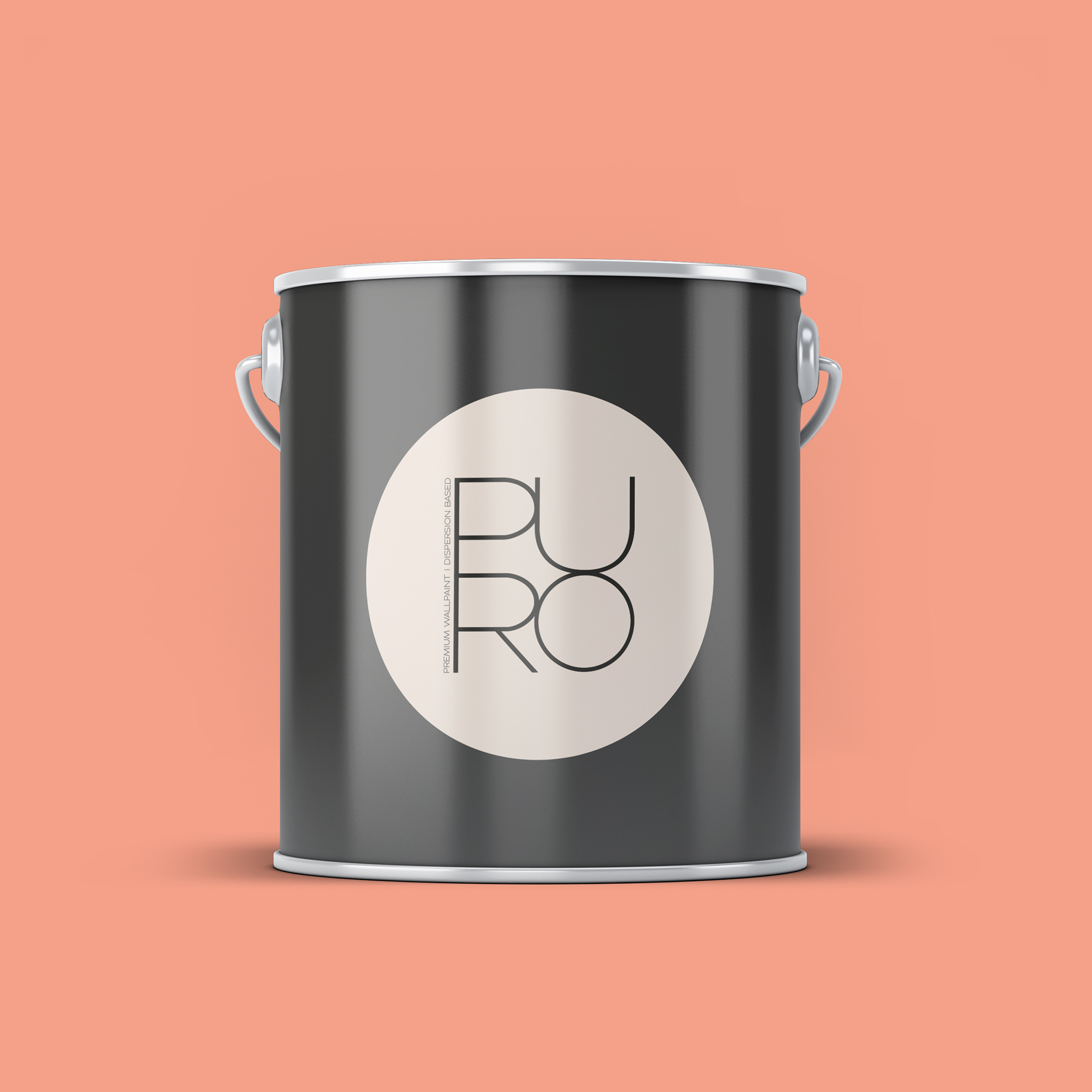 Image d'un pot de 2,5 litres de peinture Puro rose diverse apricot - c9014