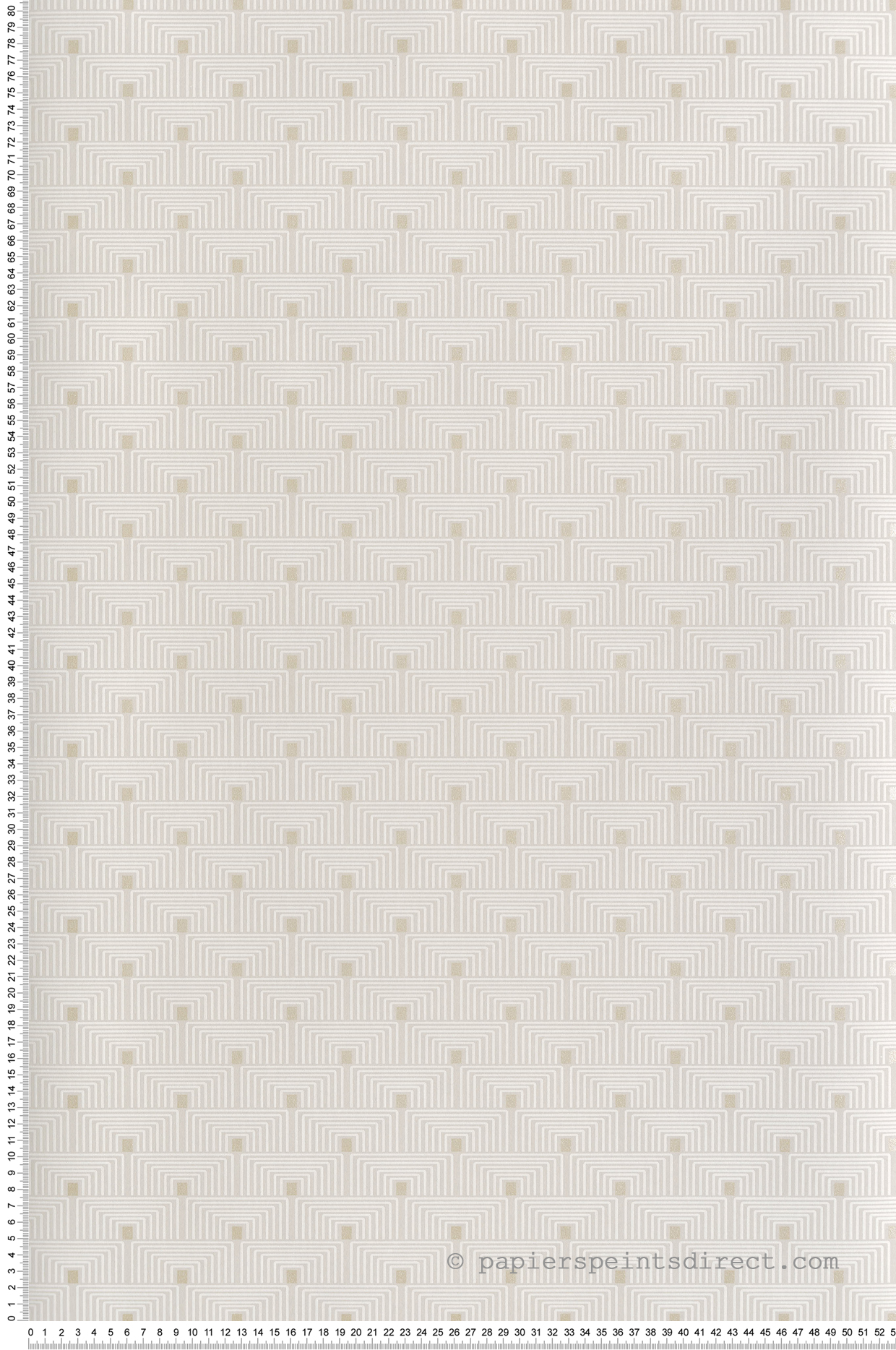 Papier peint Arcade Géométrique craie doré - Unique de Lutèce | Réf. LTC-F-PL3001