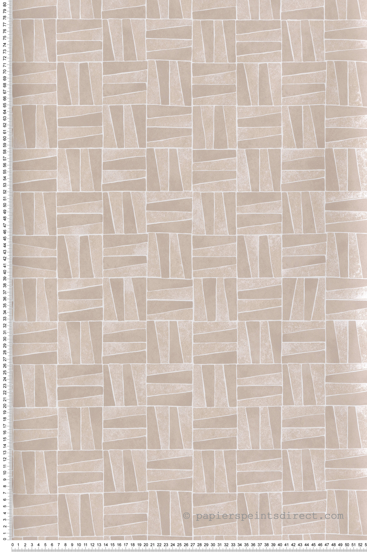 Papier peint Dalle Graphique blush nacré - Mysa de Masureel | Réf. MAS-YSA206