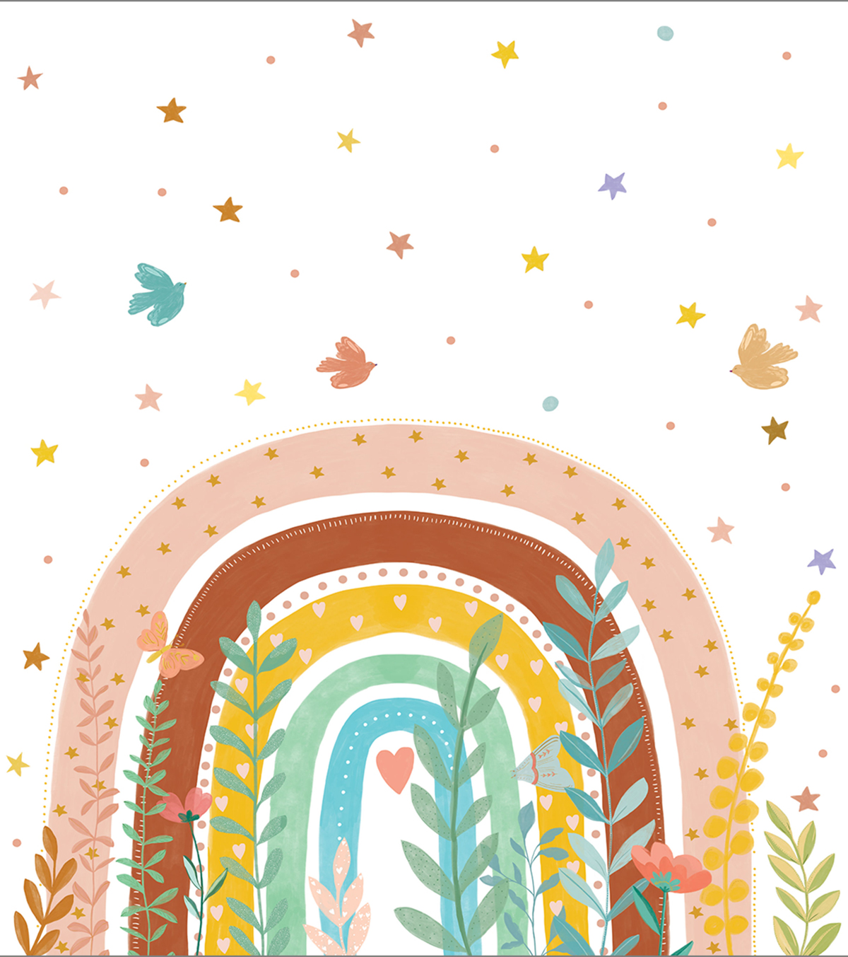 Papier peint panoramique Arc en Ciel Luce multicolore M - Let's Go Girls! de Casélio | Réf. LGG105130301