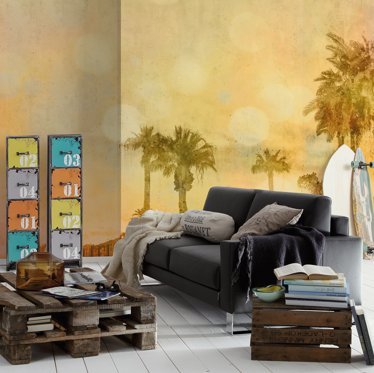 Papier peint panoramique Jungle Palm Oasis 1 - Référence DD119753 - Intissé 200g/m2 - Standard 400 x 270