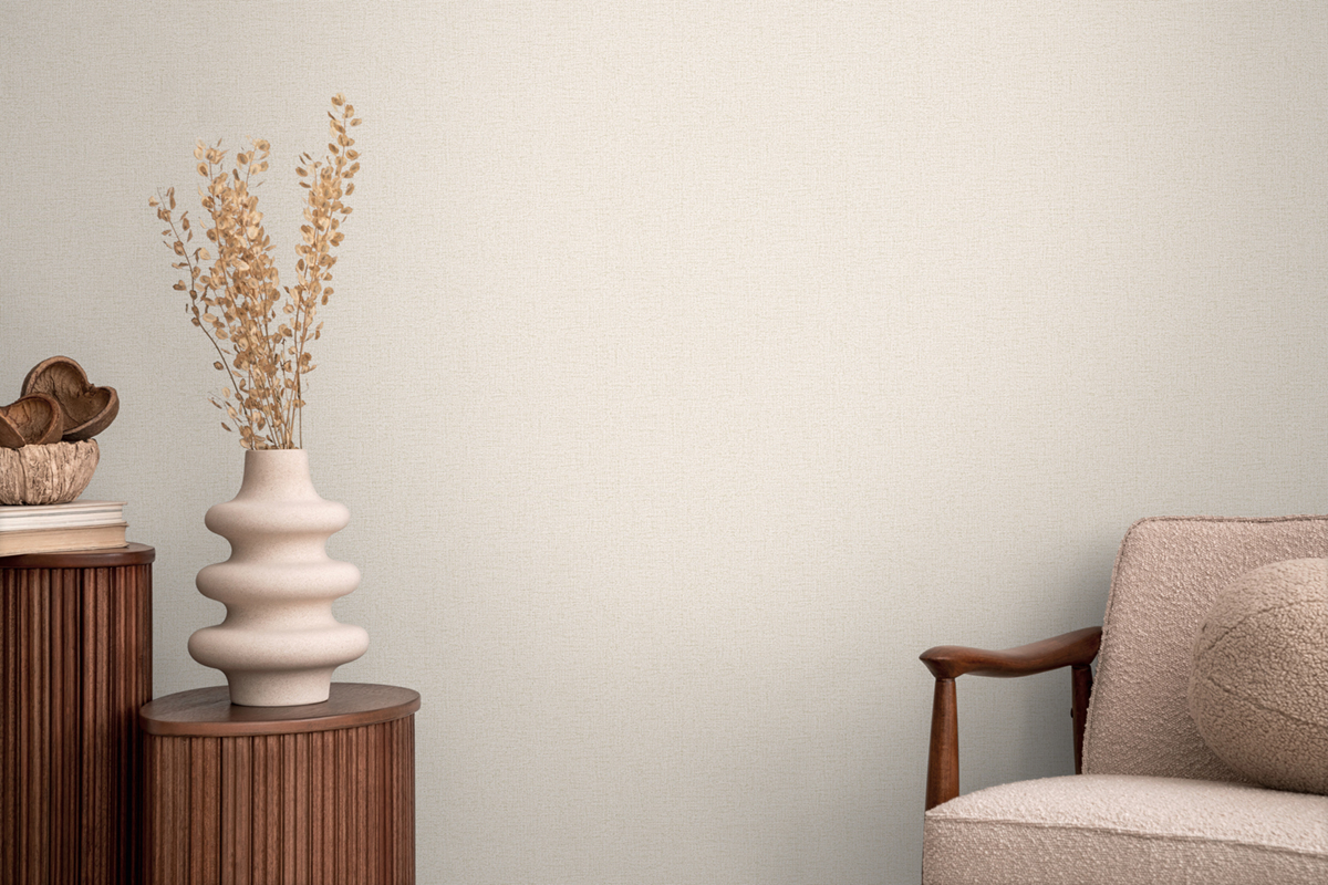 Papier peint Uni Paillette Métallisé gris blanc doré - Cosmoliving d'A.S. Création | Réf. AS-790657