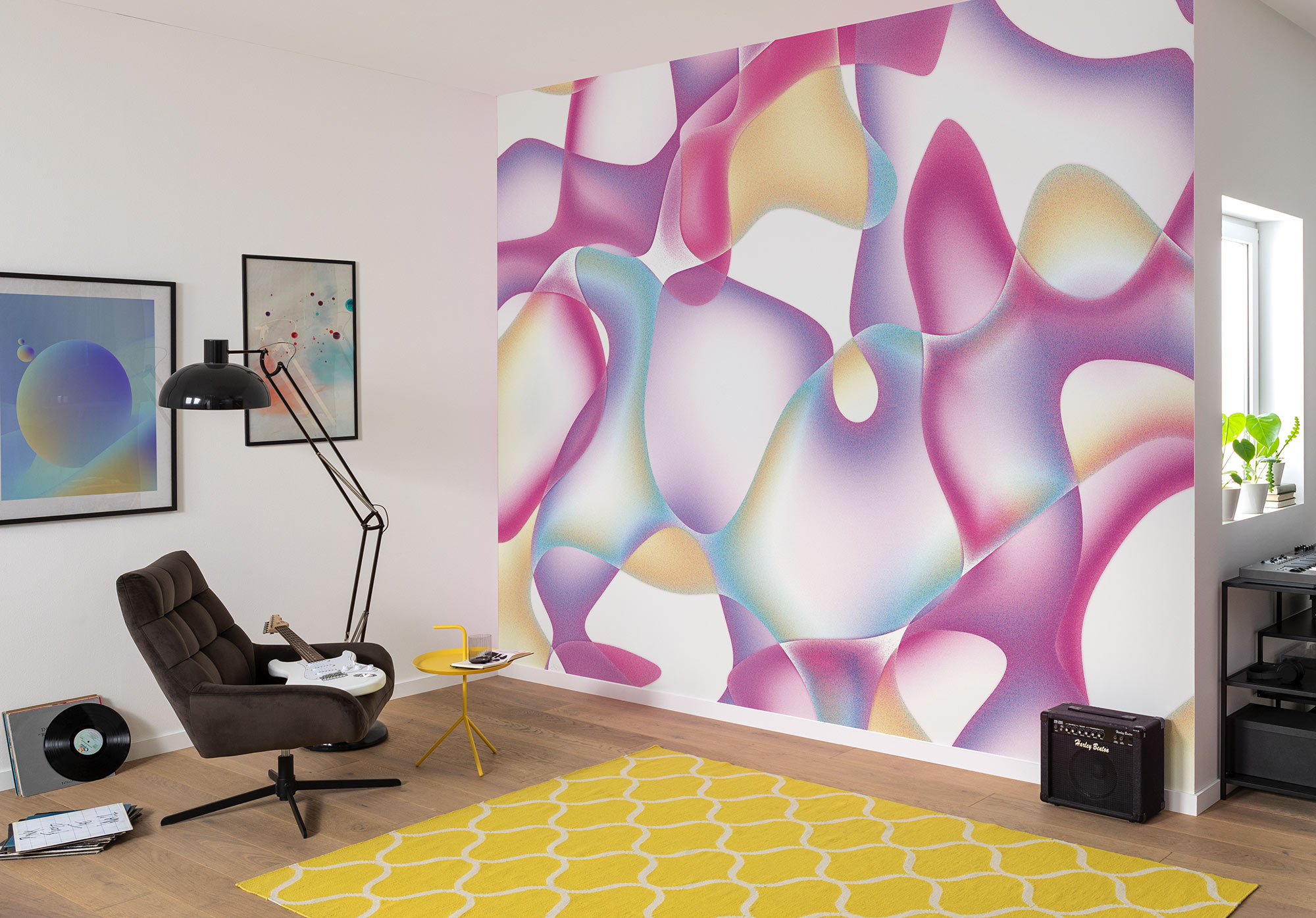 Papier peint panoramique Forme Graphique Flowrider - Papier peint Komar Flair