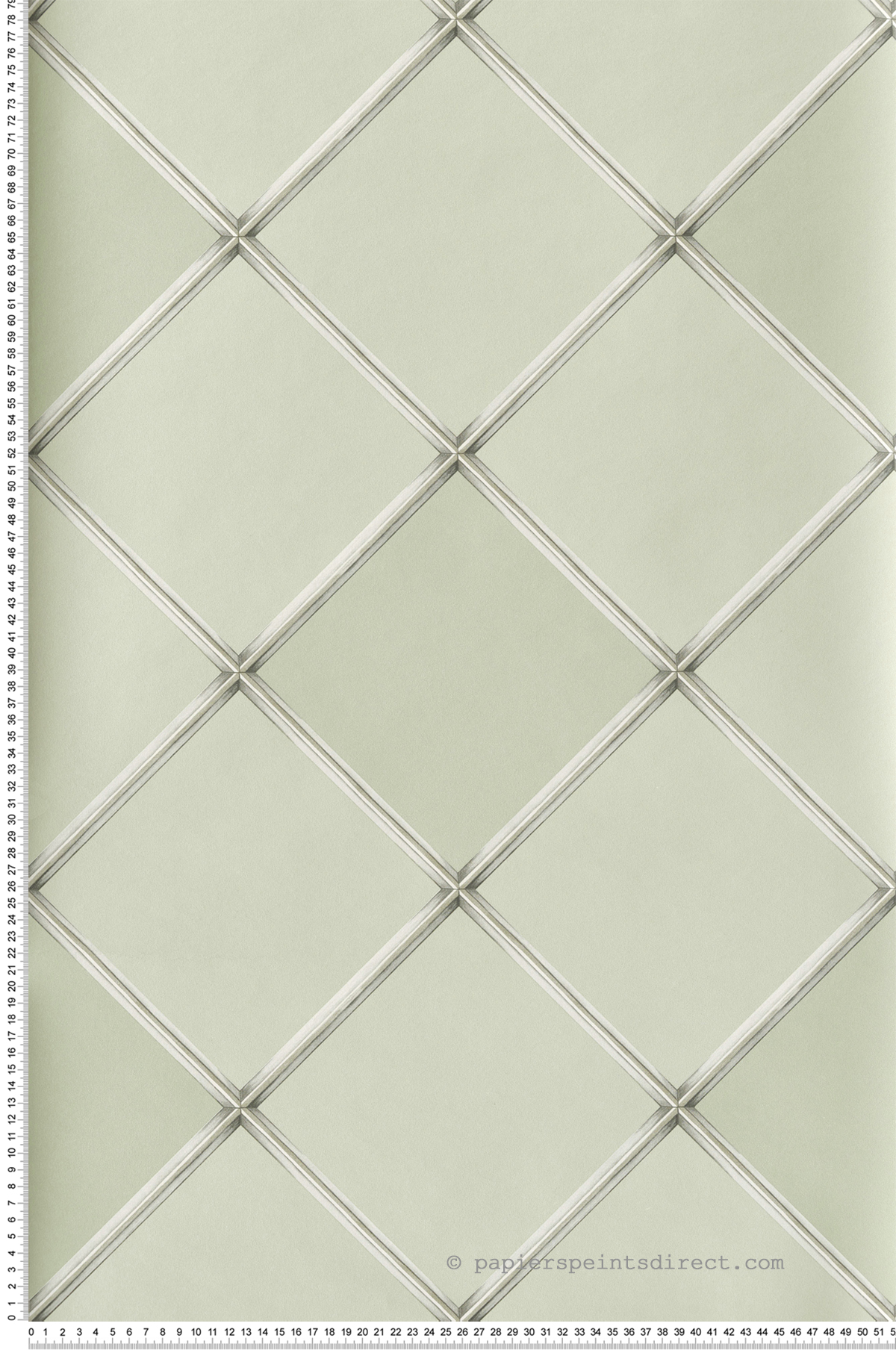 Papier peint Palm House Treillis vert amande - Mansfield de Osborne & Little | Réf. OSB-W7451-03