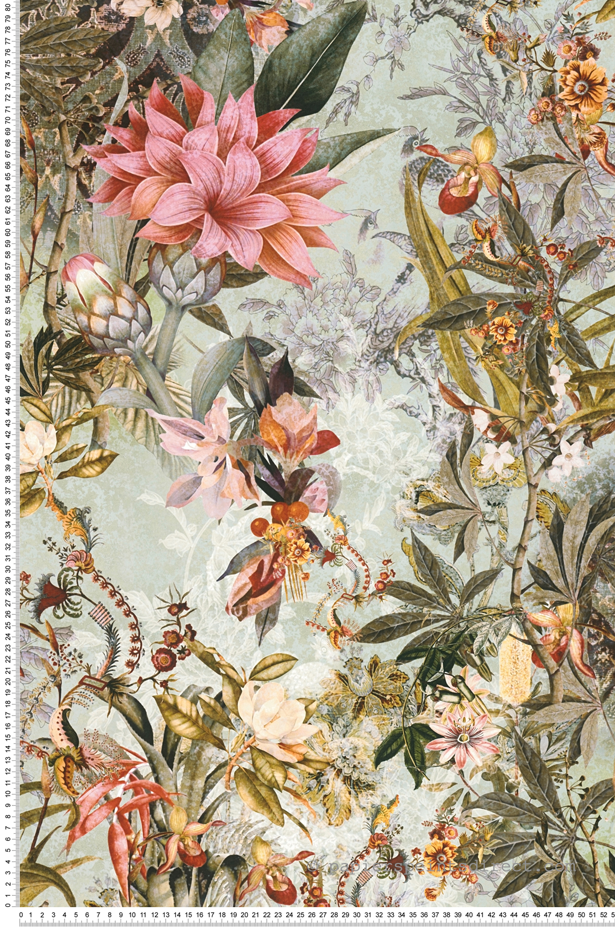 Papier peint fleurs Carlos M1-No.2550 | papier peint intissé Papier peint fleurs Carlos M1-No.2550 | papier peint intissé