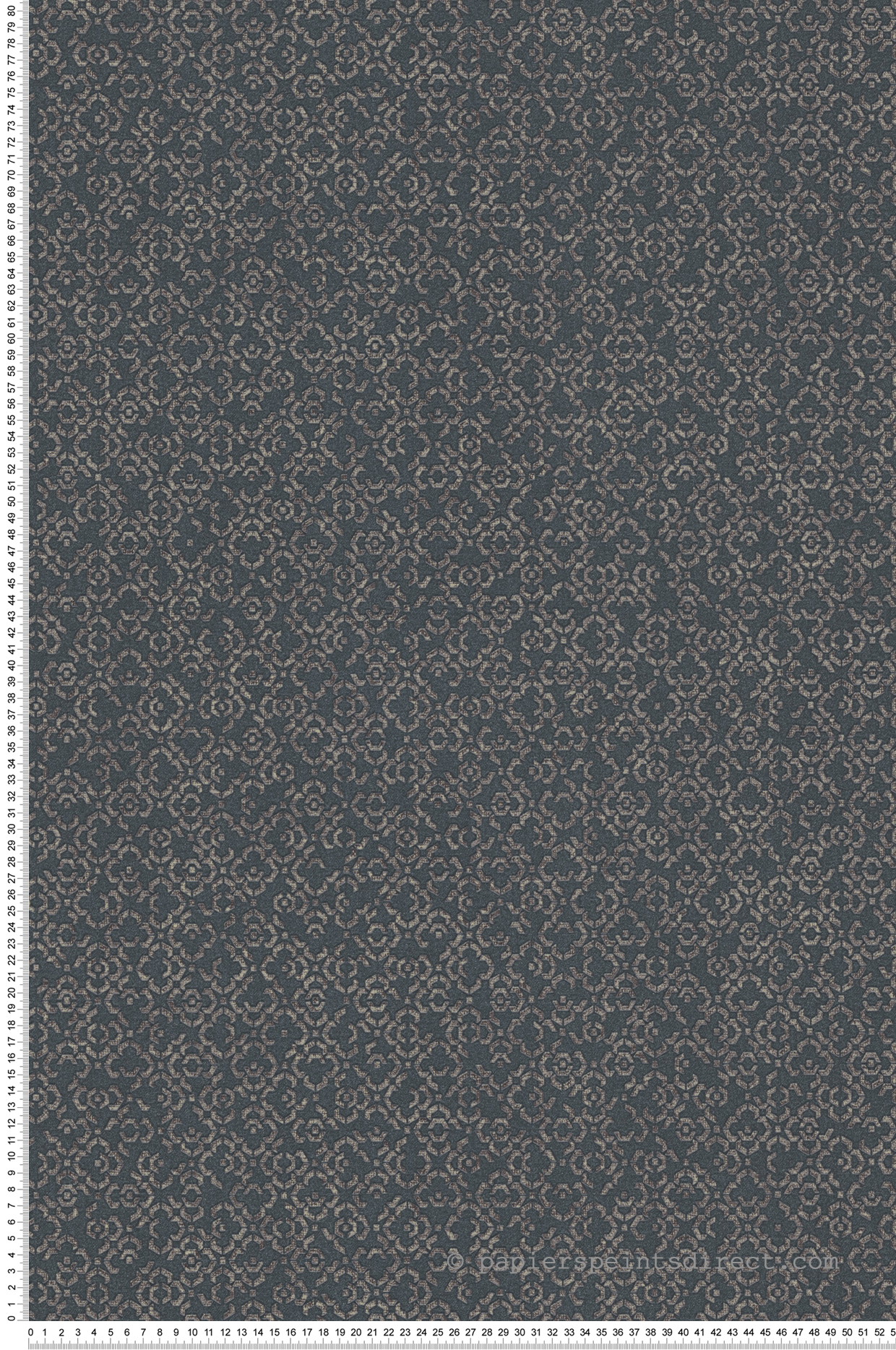 Papier peint Géométrique Fleurs gris foncé - Metropolitan Stories 2 d'AS Création | Réf. SP15521