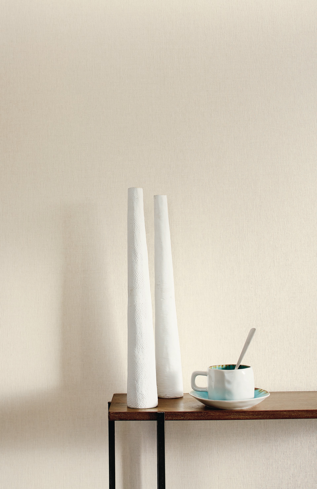 Papier peint Uni Vanille - Linen de Casélio | Réf. INN68521150