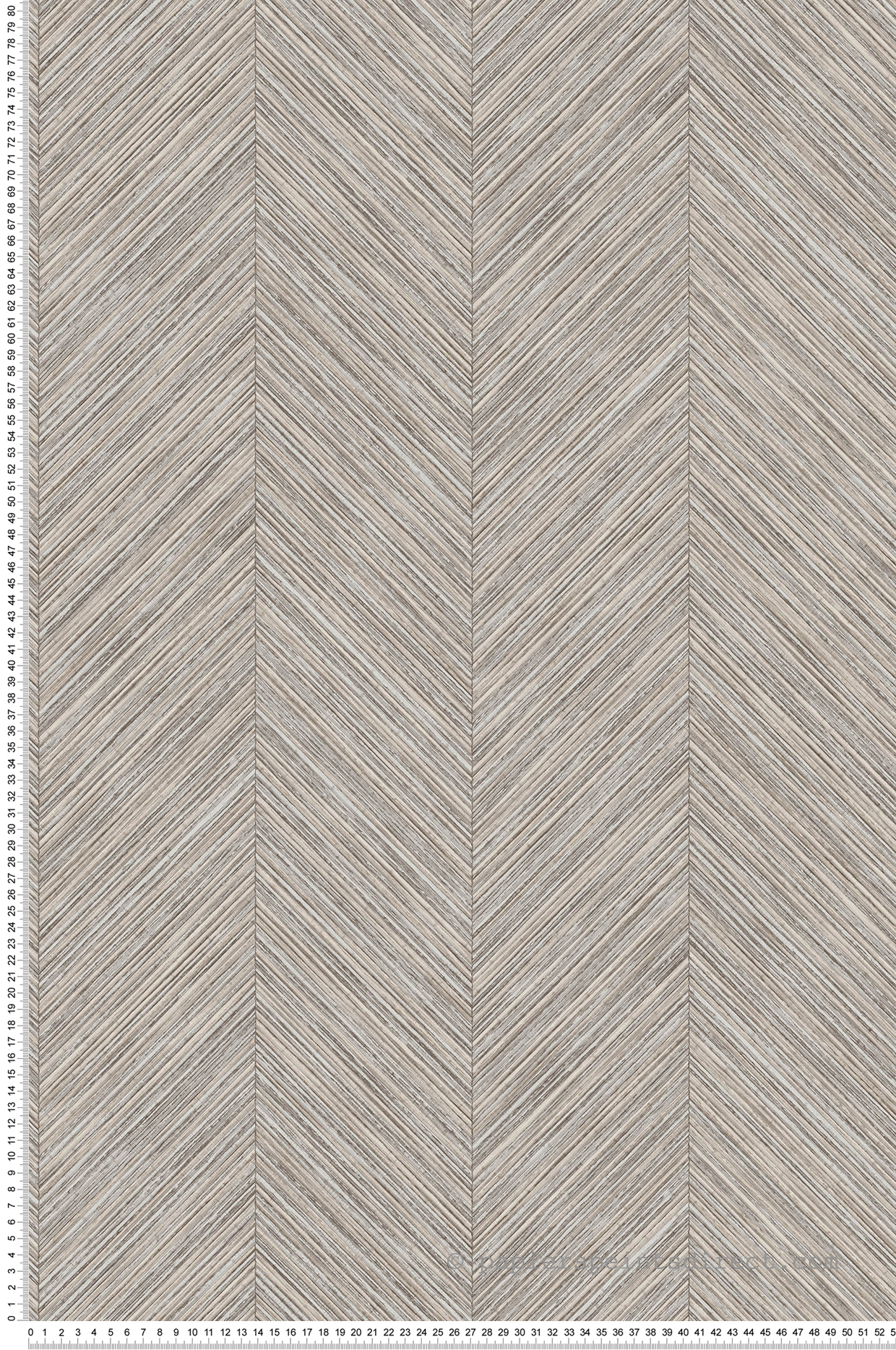Papier peint Chevron Bambou gris beige - Fidji de Lutèce | Réf. LTC-8507-1