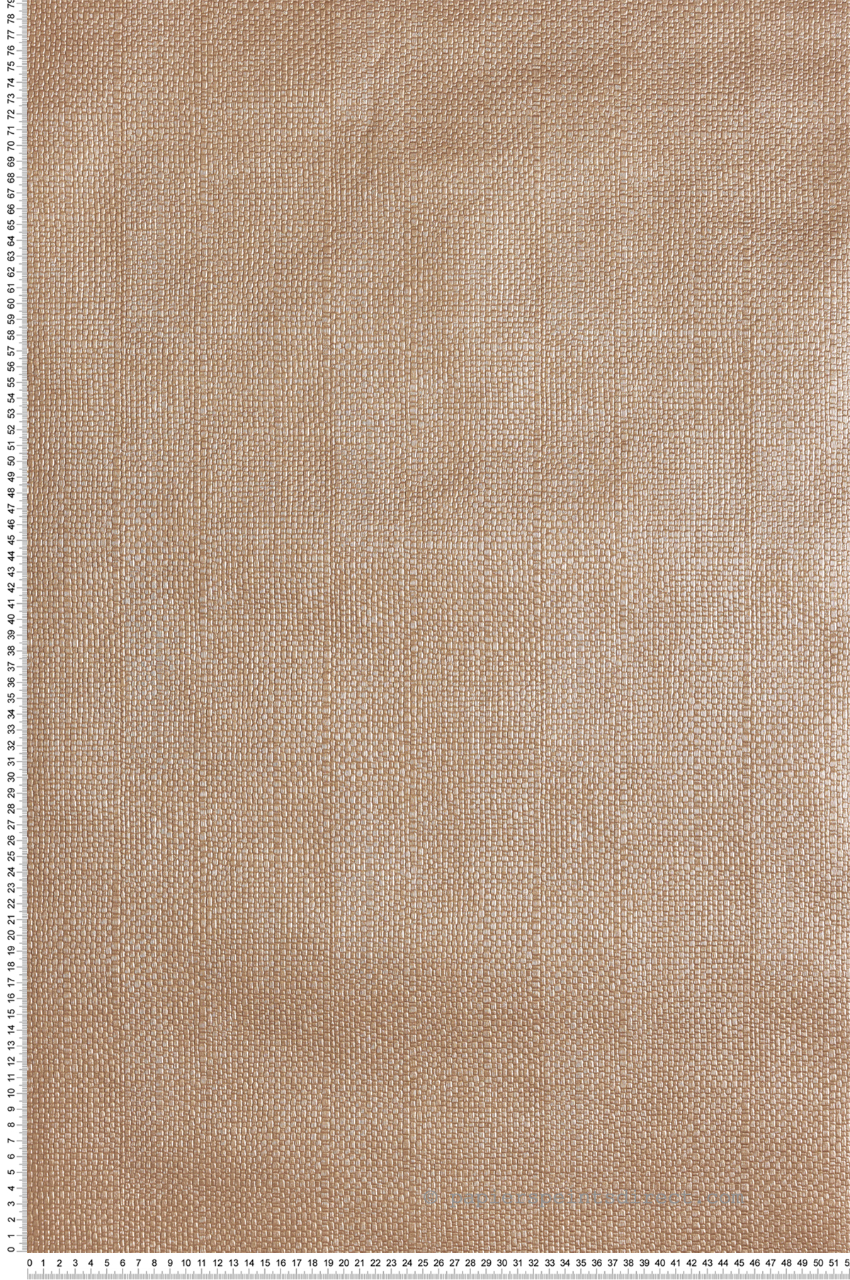 Papier peint Gaufré Serena rose cuivré - Willow d'Initiales | Réf. INI-70311502