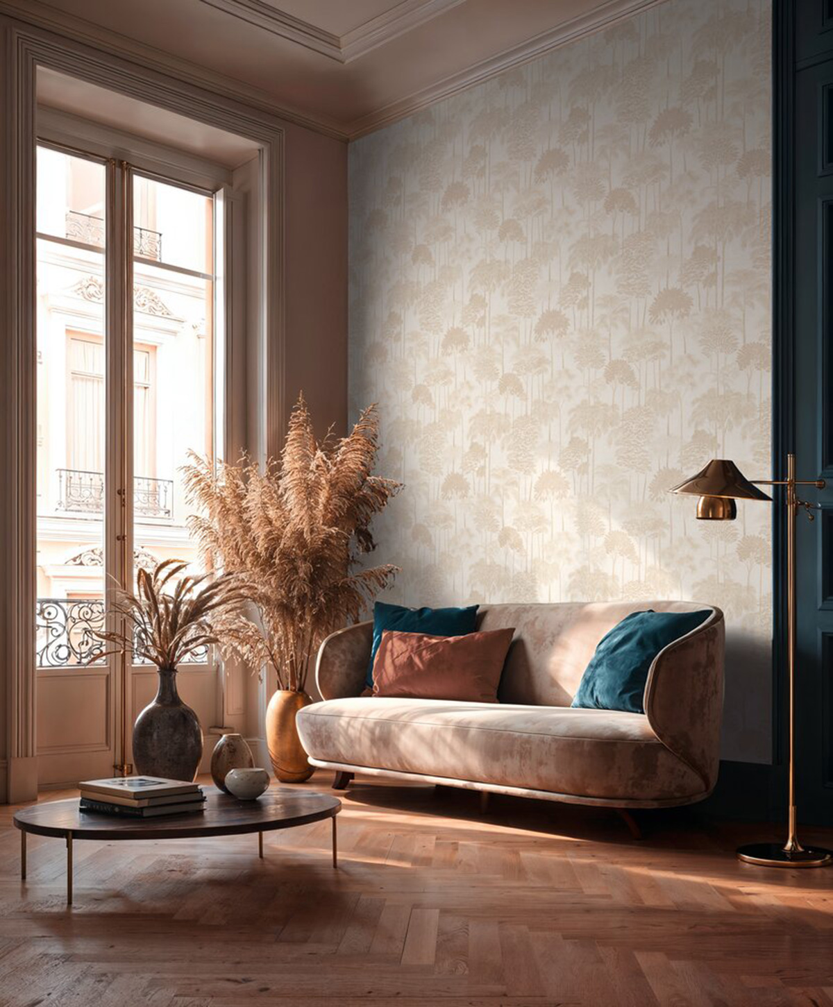 Papier peint Palmeraie Arbre Jungle beige - Cuba 2 d'A.S. Création AMB2 | Réf. AS-791621