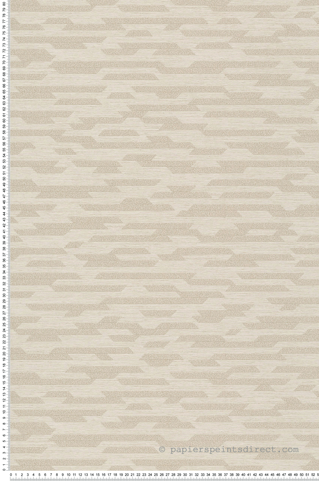 Papier peint Trait Géométrique beige lin doré - Maya de Montecolino | Réf. MC-BZ3215