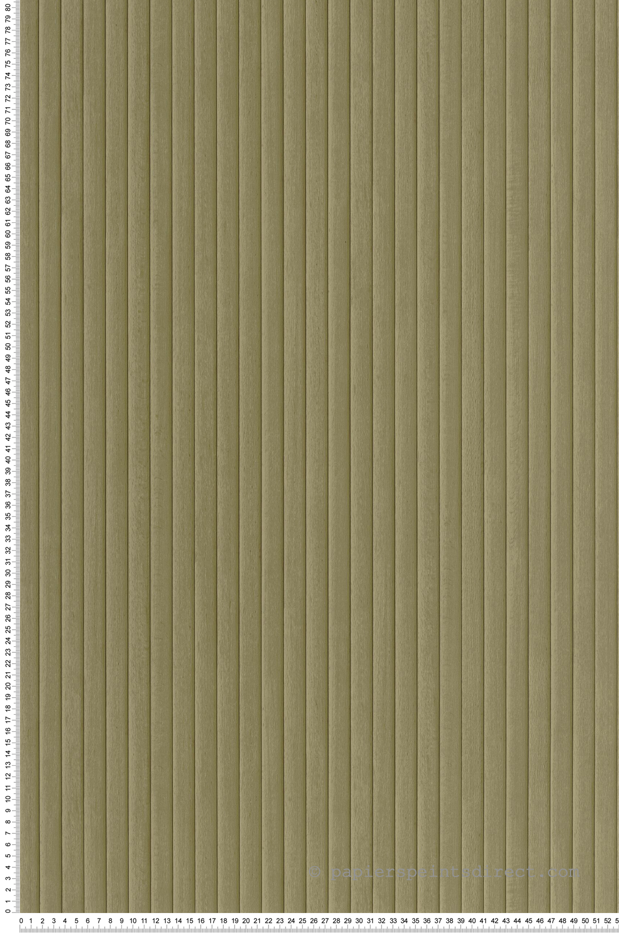 Papier peint Lames Verticales Boisea vert - Woodline de Casélio | Réf. WOD106847006