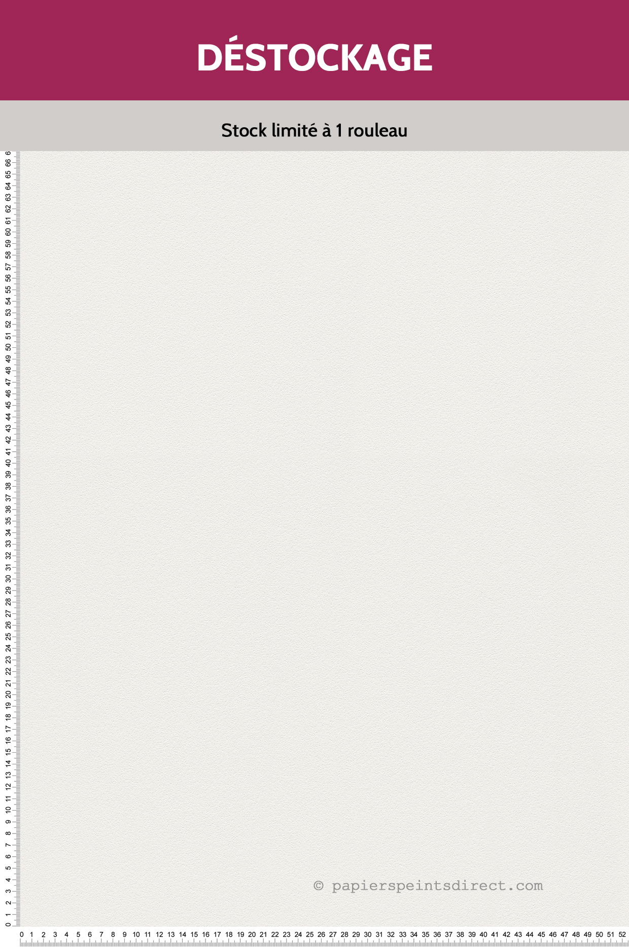 Papier peint Destockage - Uni Flat Blanc - Spot 3