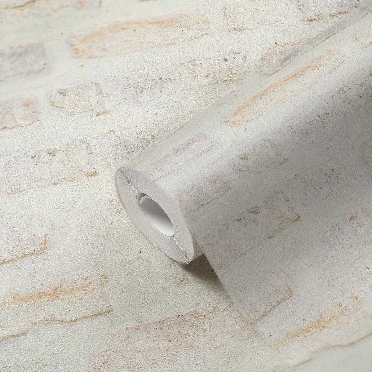 Papier peint Brique Loft blanc beige - Elements 2 d'A.S. Création ROLLZ | Réf. AS-374221